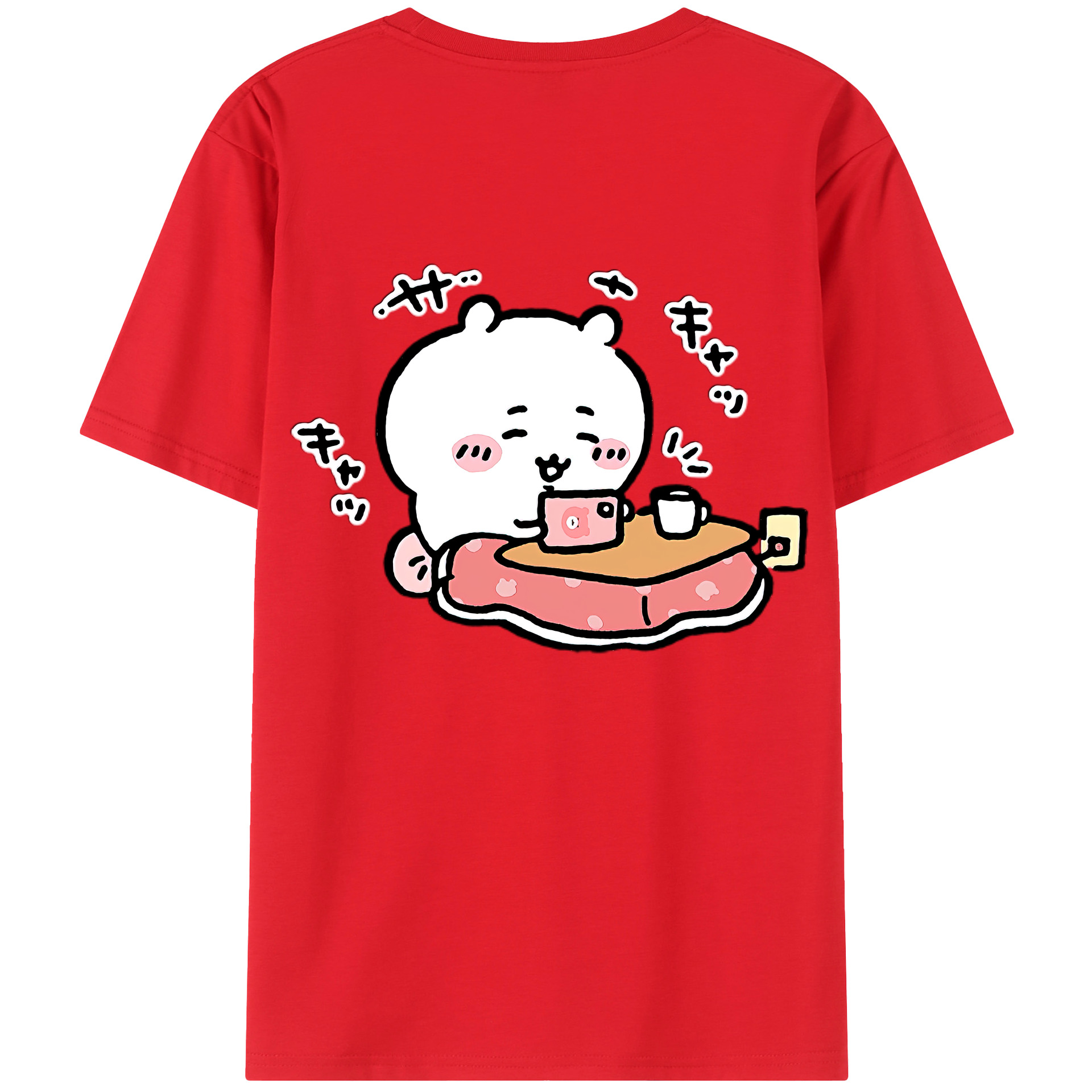 （画像用） ちいかわ ちいかわ Chii-kawa chiikawa レディース半袖Tシャツ(バックプリント)