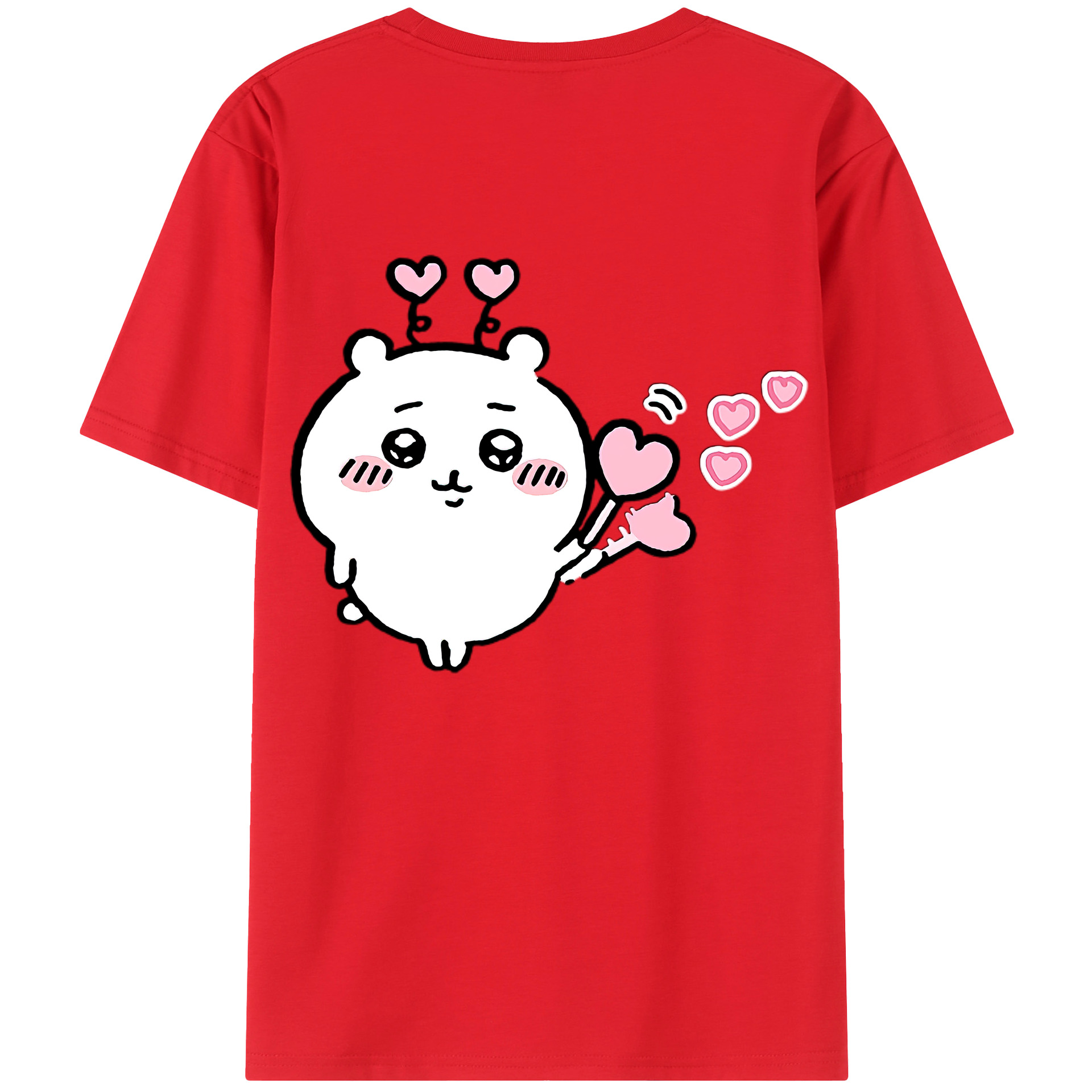 （画像用） ちいかわ ちいかわ Chii-kawa chiikawa レディース半袖Tシャツ(バックプリント)