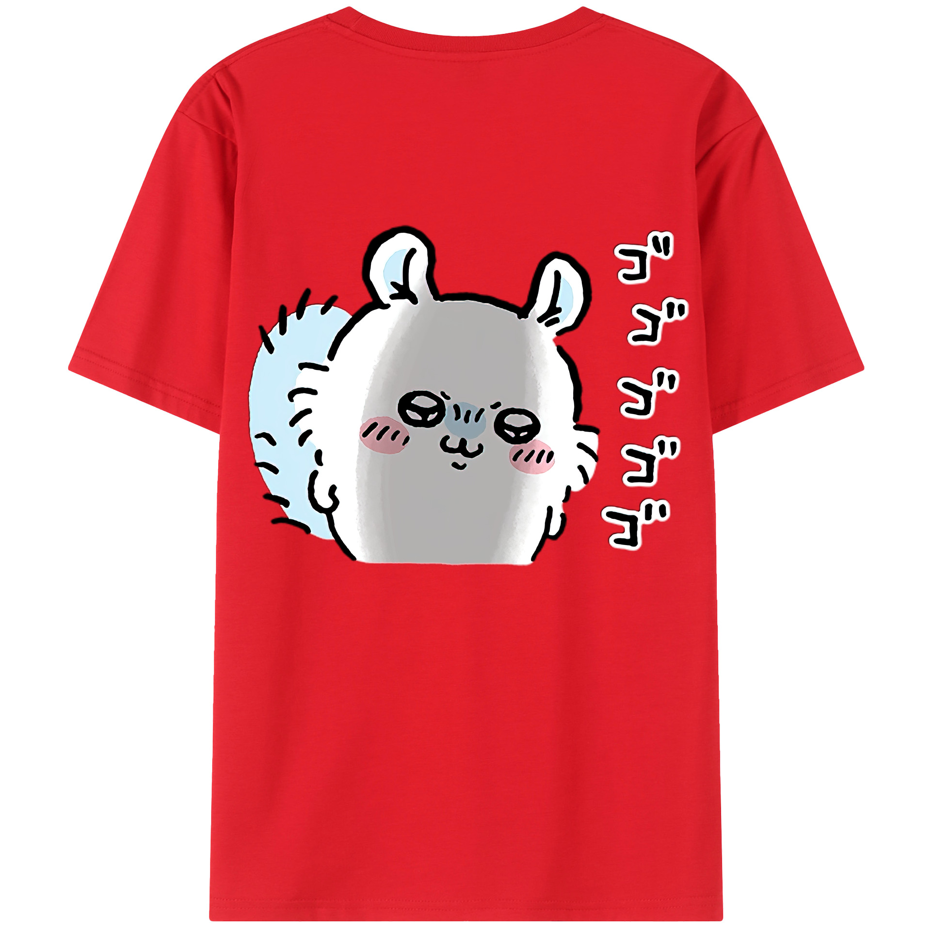 （画像用） ちいかわ モモンガ Chii-kawa Momonga レディース半袖Tシャツ(バックプリント)