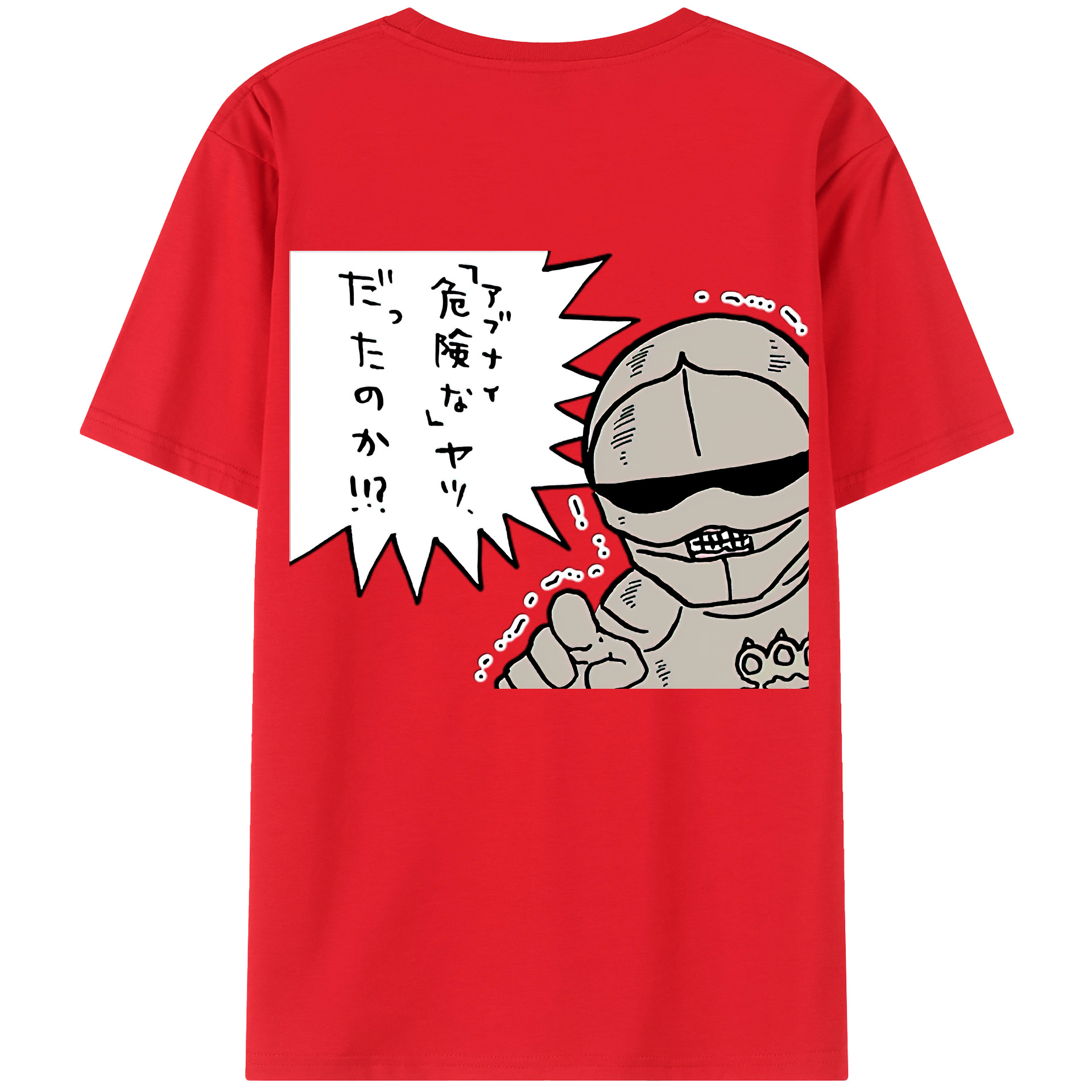 （画像用） ちいかわ 労働の鎧さん Chii-kawa Mr. Armor of Labor レディース半袖Tシャツ(バックプリント)