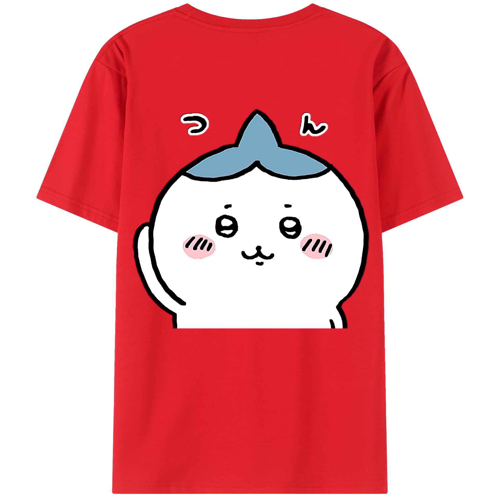（画像用） ちいかわ ハチワレ Chii-kawa hachiware レディース半袖Tシャツ(バックプリント)