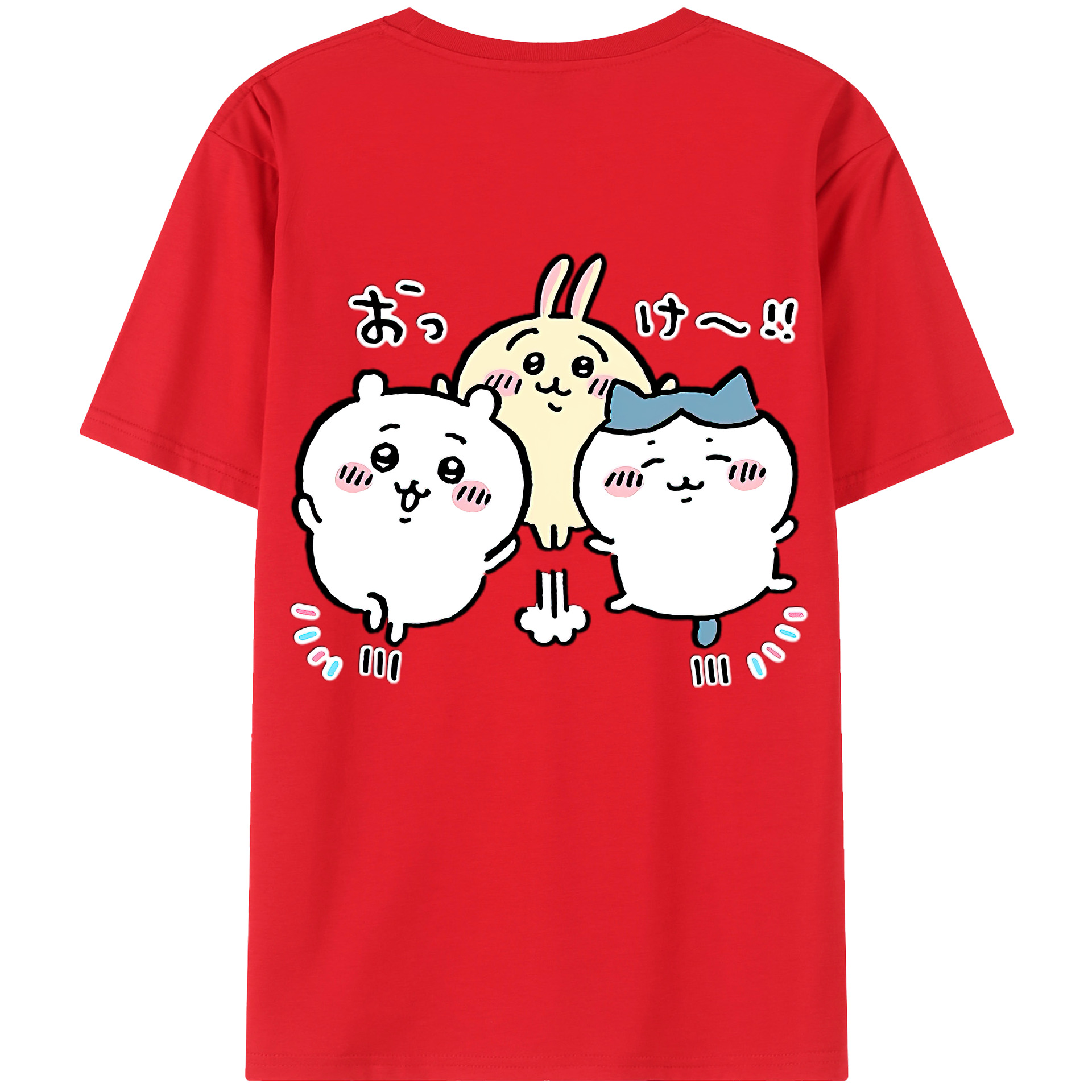 （画像用） ちいかわ ちいかわ Chii-kawa chiikawa レディース半袖Tシャツ(バックプリント)