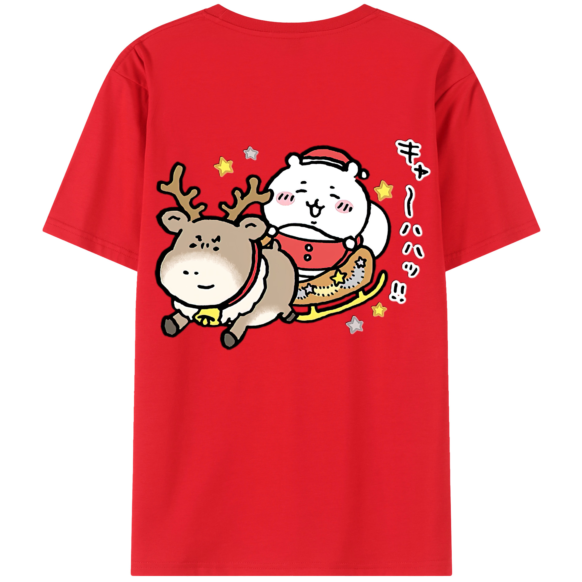 （画像用） ちいかわ ちいかわ Chii-kawa chiikawa レディース半袖Tシャツ(バックプリント)