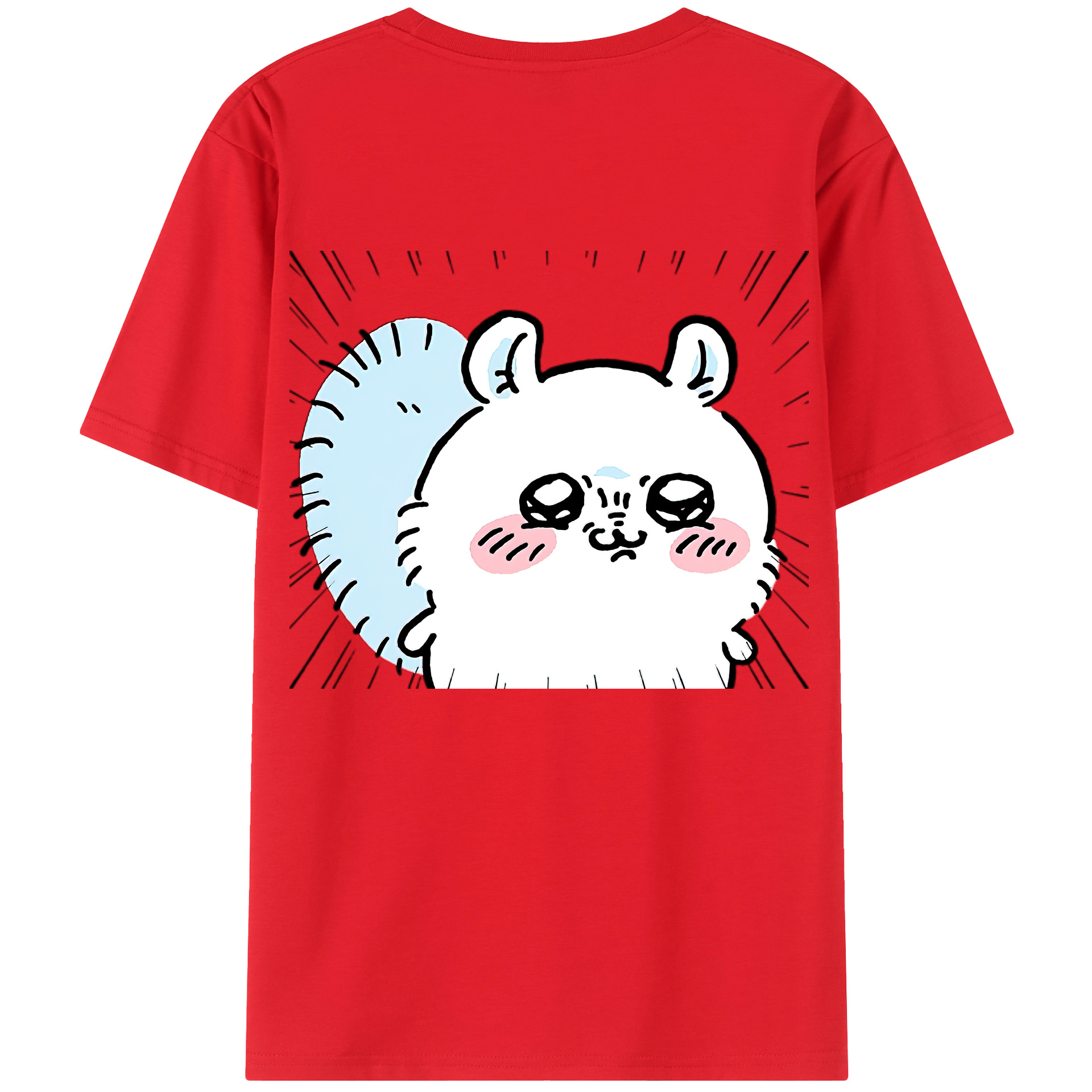 （画像用） ちいかわ モモンガ Chii-kawa Momonga レディース半袖Tシャツ(バックプリント)