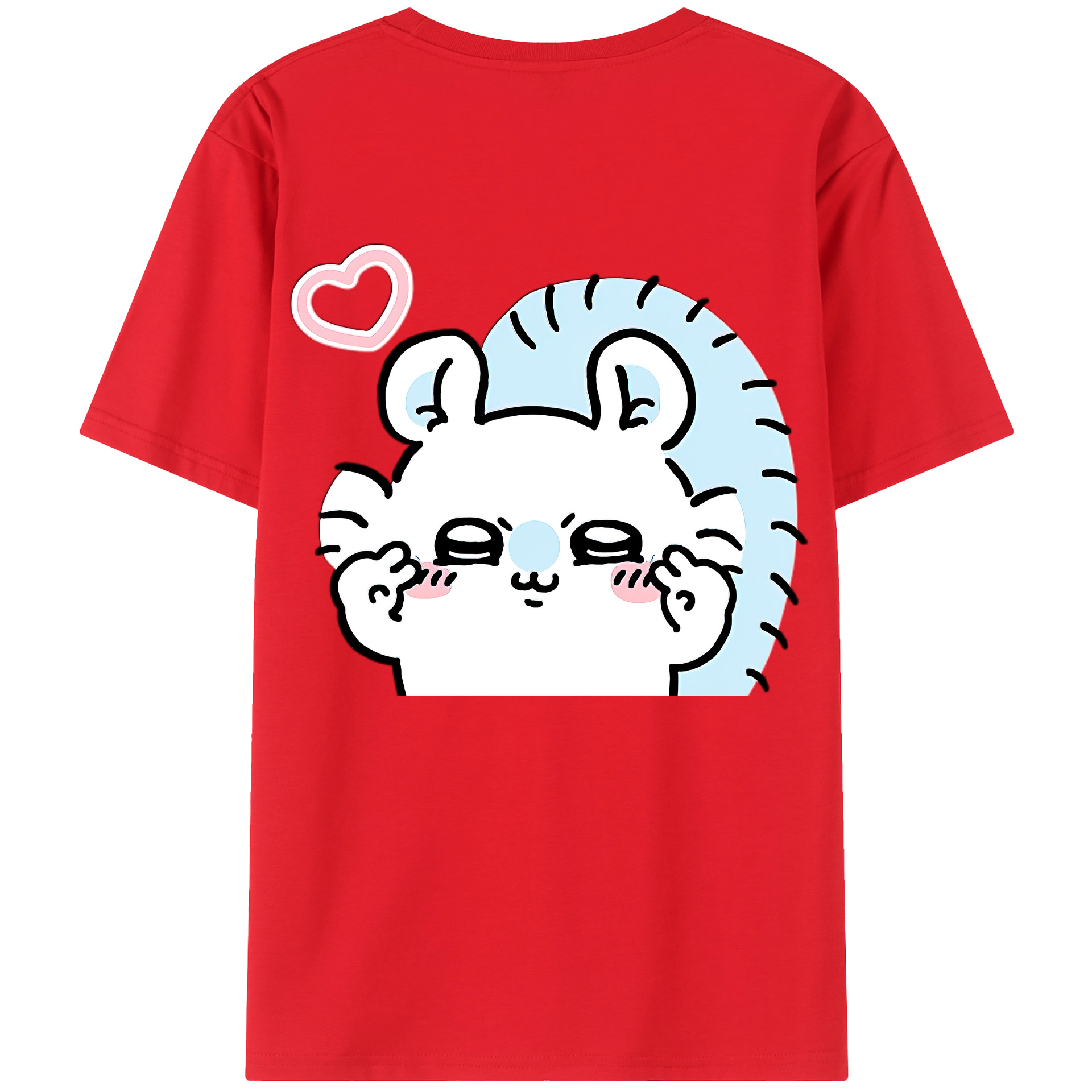 （画像用） ちいかわ モモンガ Chii-kawa Momonga レディース半袖Tシャツ(バックプリント)