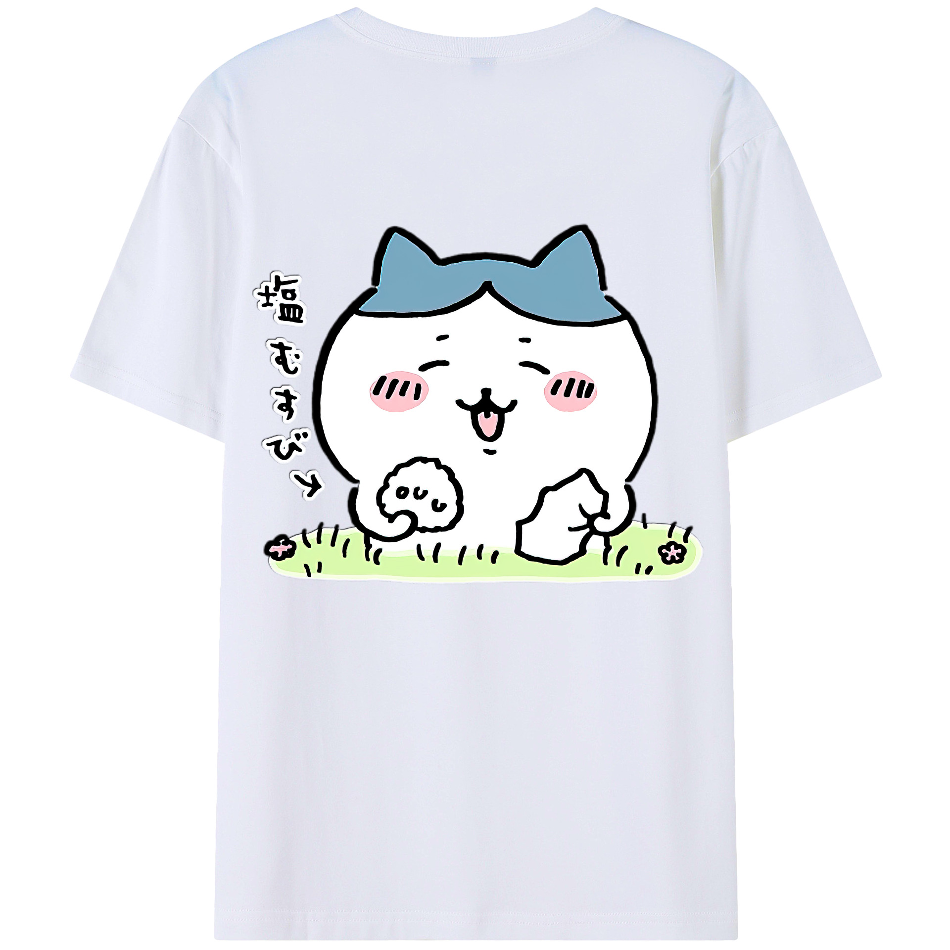 （画像用） ちいかわ ハチワレ Chii-kawa hachiware レディース半袖Tシャツ(バックプリント)
