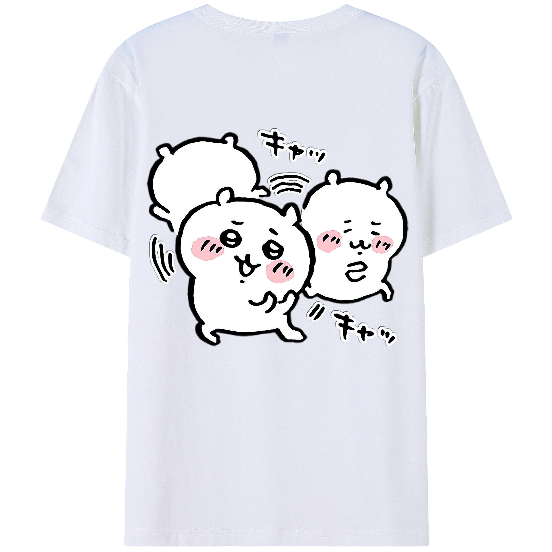 （画像用） ちいかわ ちいかわ Chii-kawa chiikawa レディース半袖Tシャツ(バックプリント)