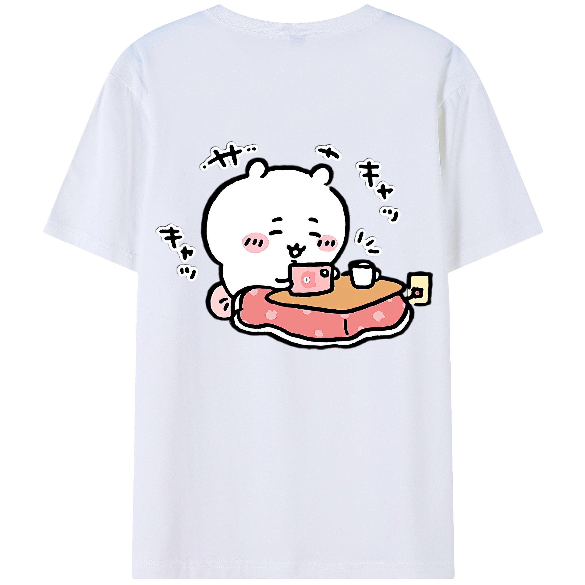 （画像用） ちいかわ ちいかわ Chii-kawa chiikawa レディース半袖Tシャツ(バックプリント)