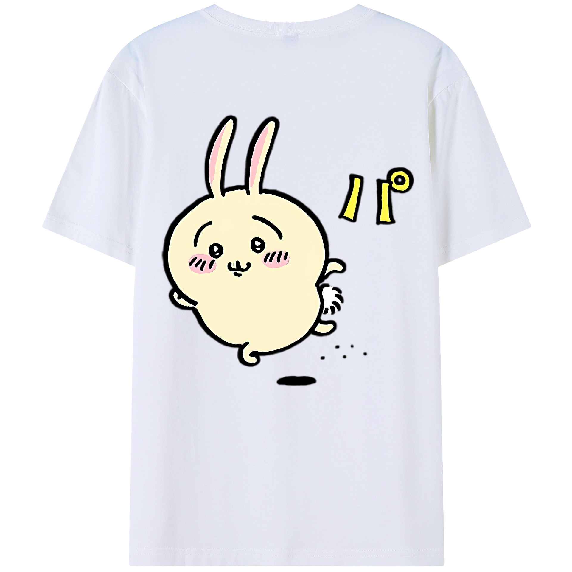 （画像用） ちいかわ うさぎ Chii-kawa usagi レディース半袖Tシャツ(バックプリント)