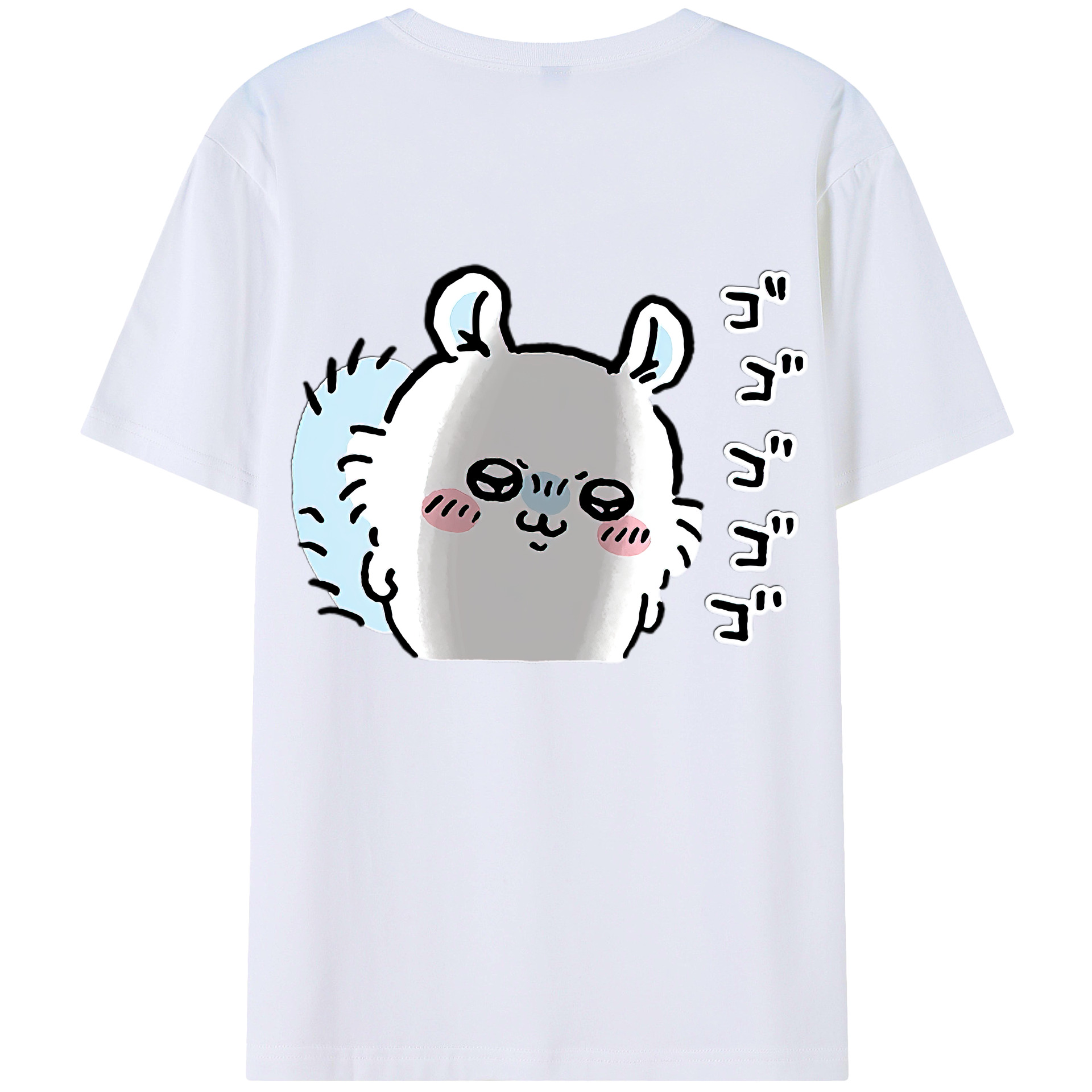 （画像用） ちいかわ モモンガ Chii-kawa Momonga レディース半袖Tシャツ(バックプリント)