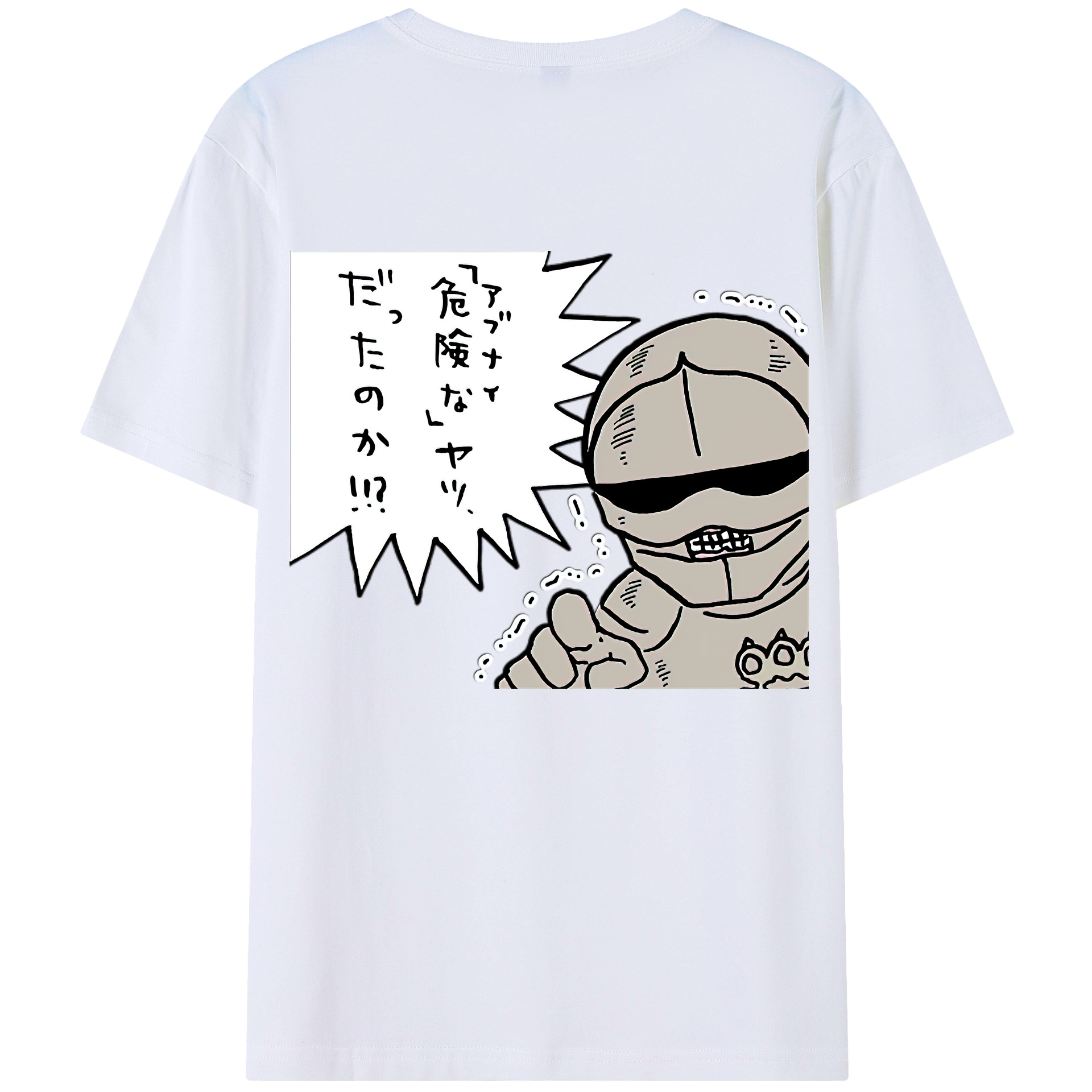 （画像用） ちいかわ 労働の鎧さん Chii-kawa Mr. Armor of Labor レディース半袖Tシャツ(バックプリント)
