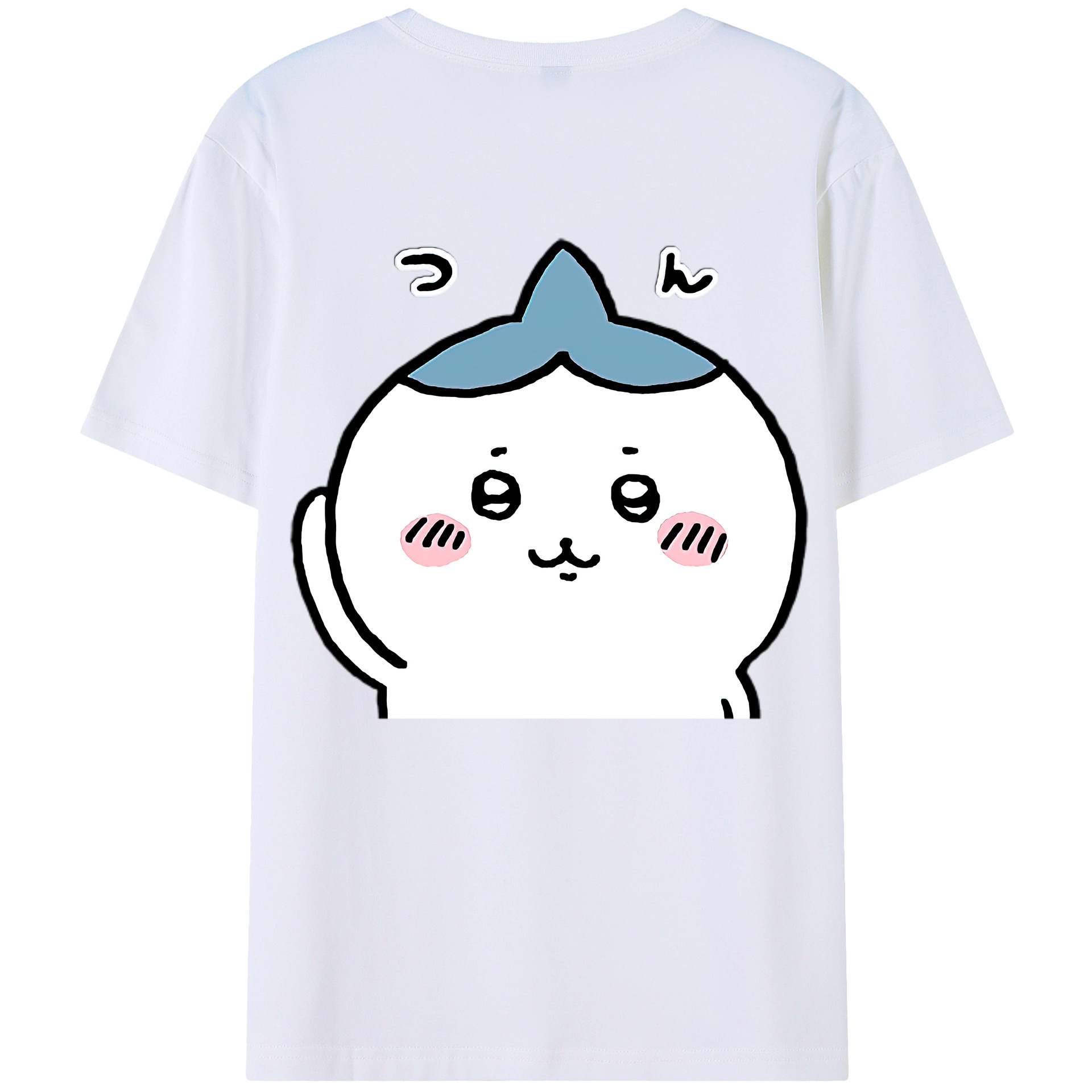 （画像用） ちいかわ ハチワレ Chii-kawa hachiware レディース半袖Tシャツ(バックプリント)