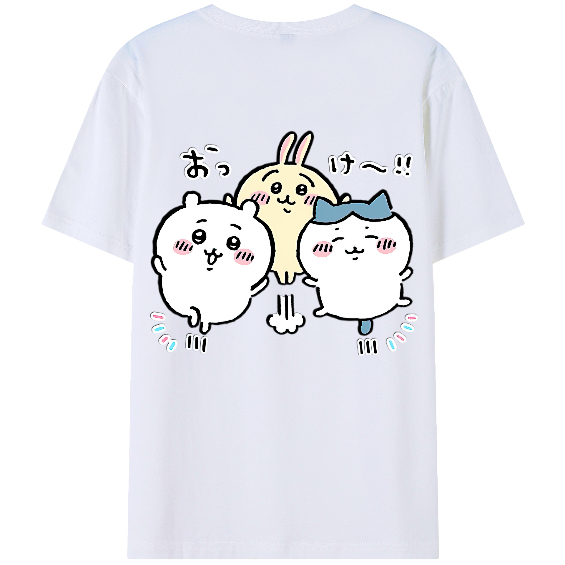 （画像用） ちいかわ ちいかわ Chii-kawa chiikawa レディース半袖Tシャツ(バックプリント)