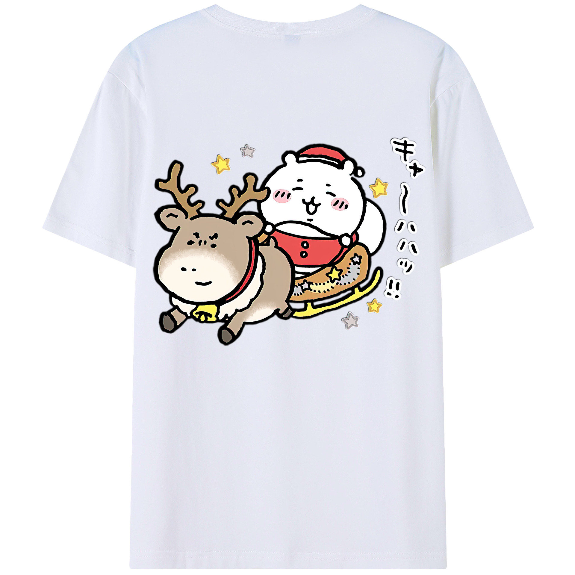 （画像用） ちいかわ ちいかわ Chii-kawa chiikawa レディース半袖Tシャツ(バックプリント)