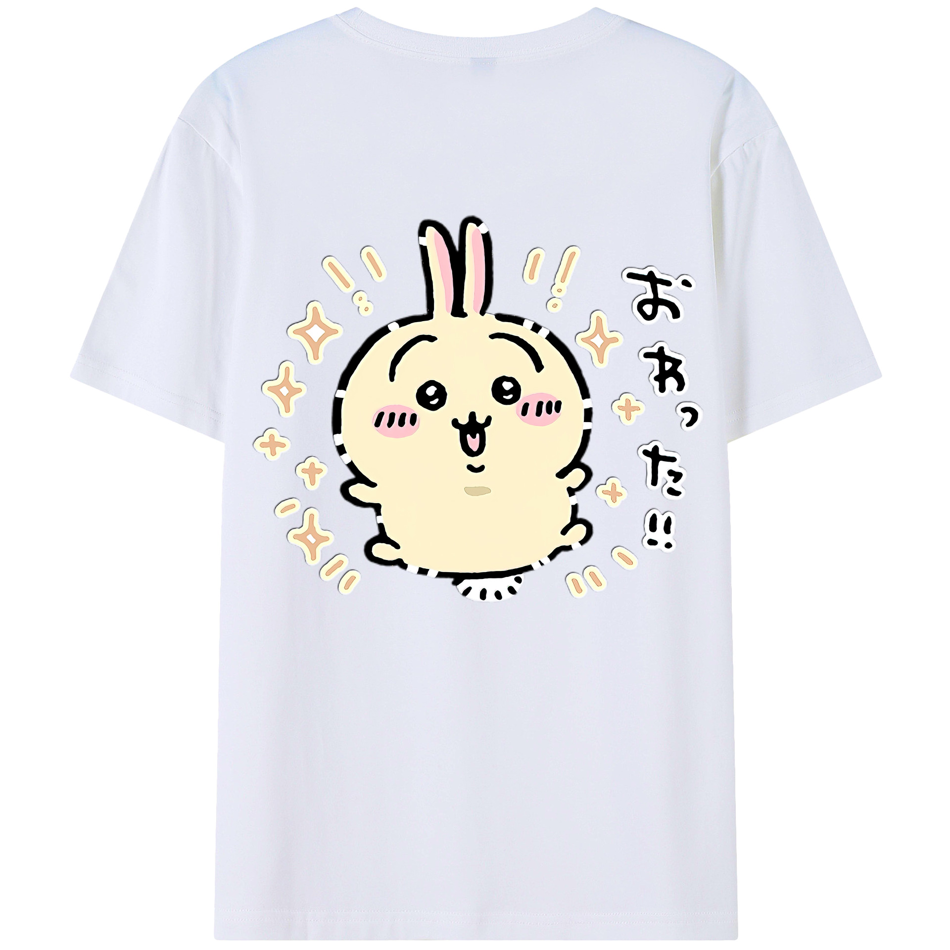 （画像用） ちいかわ うさぎ Chii-kawa usagi レディース半袖Tシャツ(バックプリント)