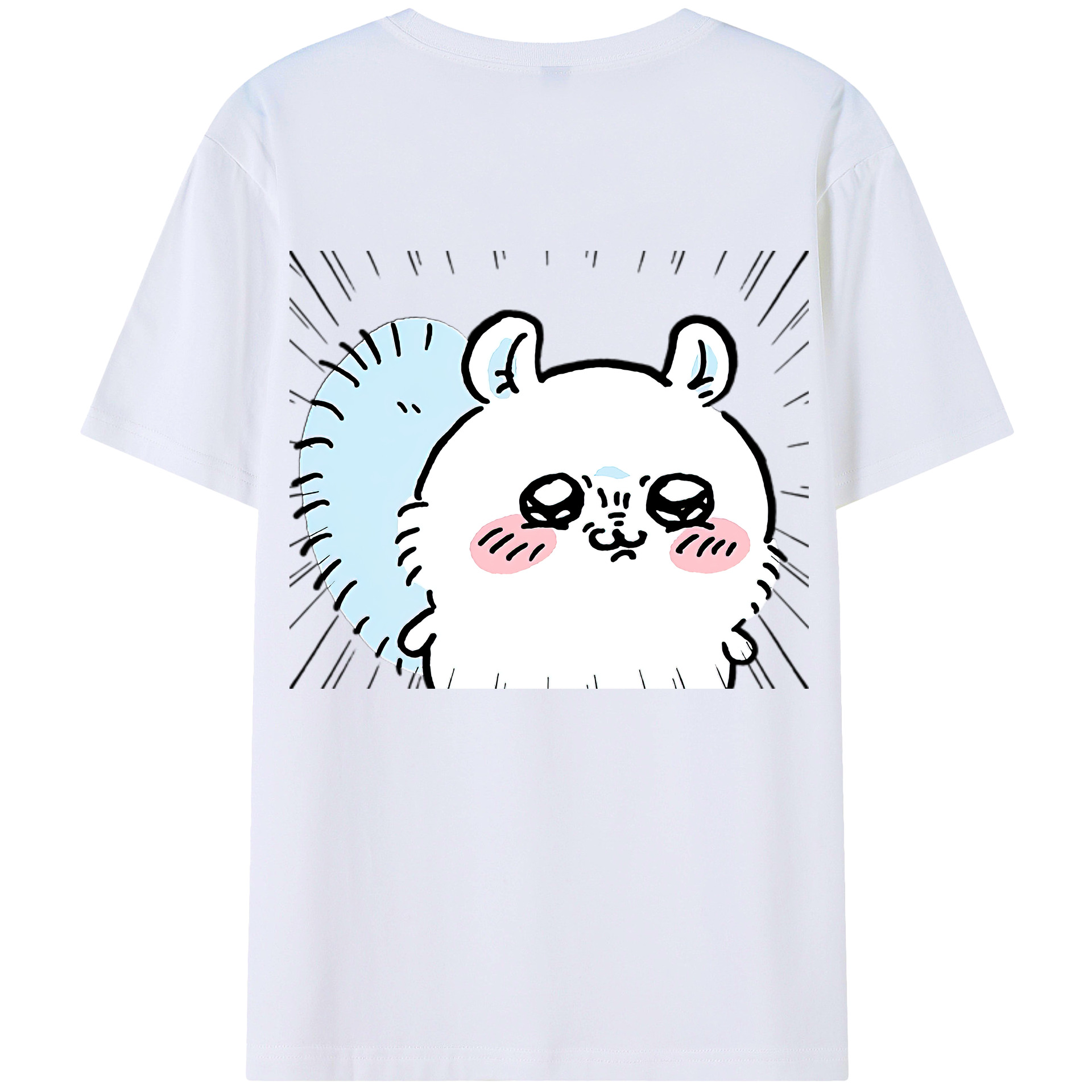 （画像用） ちいかわ モモンガ Chii-kawa Momonga レディース半袖Tシャツ(バックプリント)