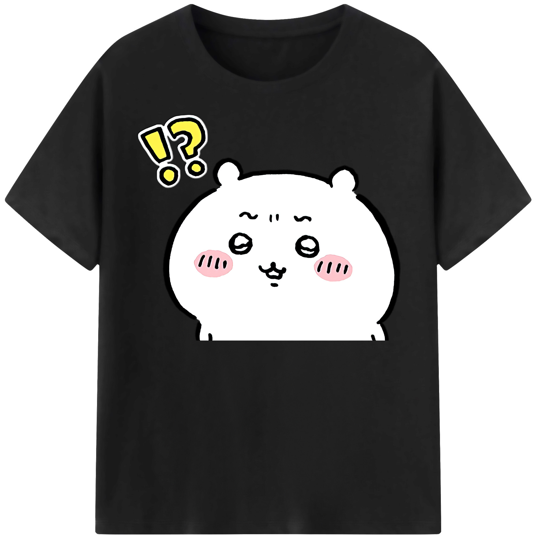 （画像用） ちいかわ ちいかわ Chii-kawa chiikawa レディースカジュアルプリントTシャツ（綿100％）
