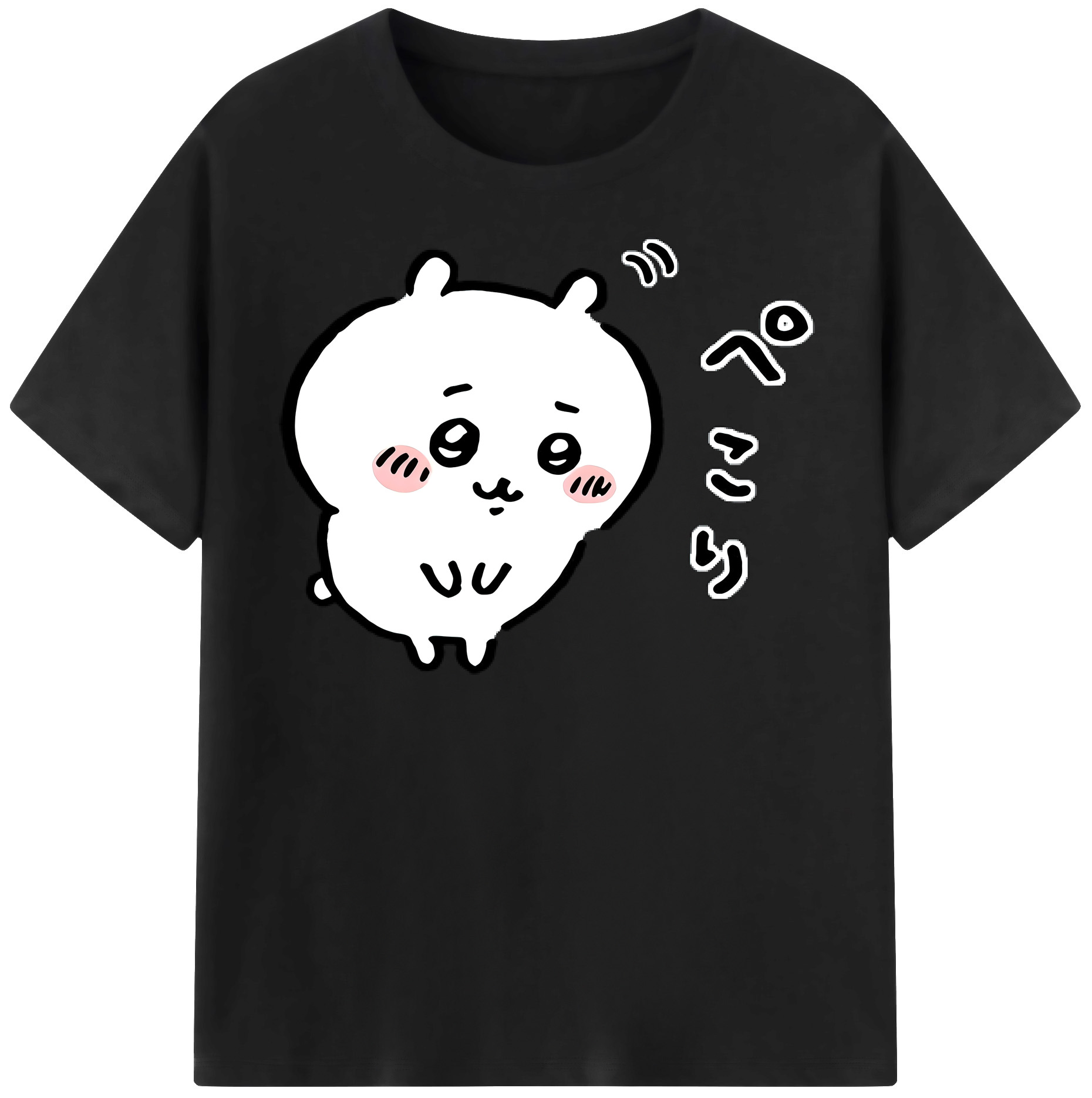 （画像用） ちいかわ ちいかわ Chii-kawa chiikawa レディースカジュアルプリントTシャツ（綿100％）