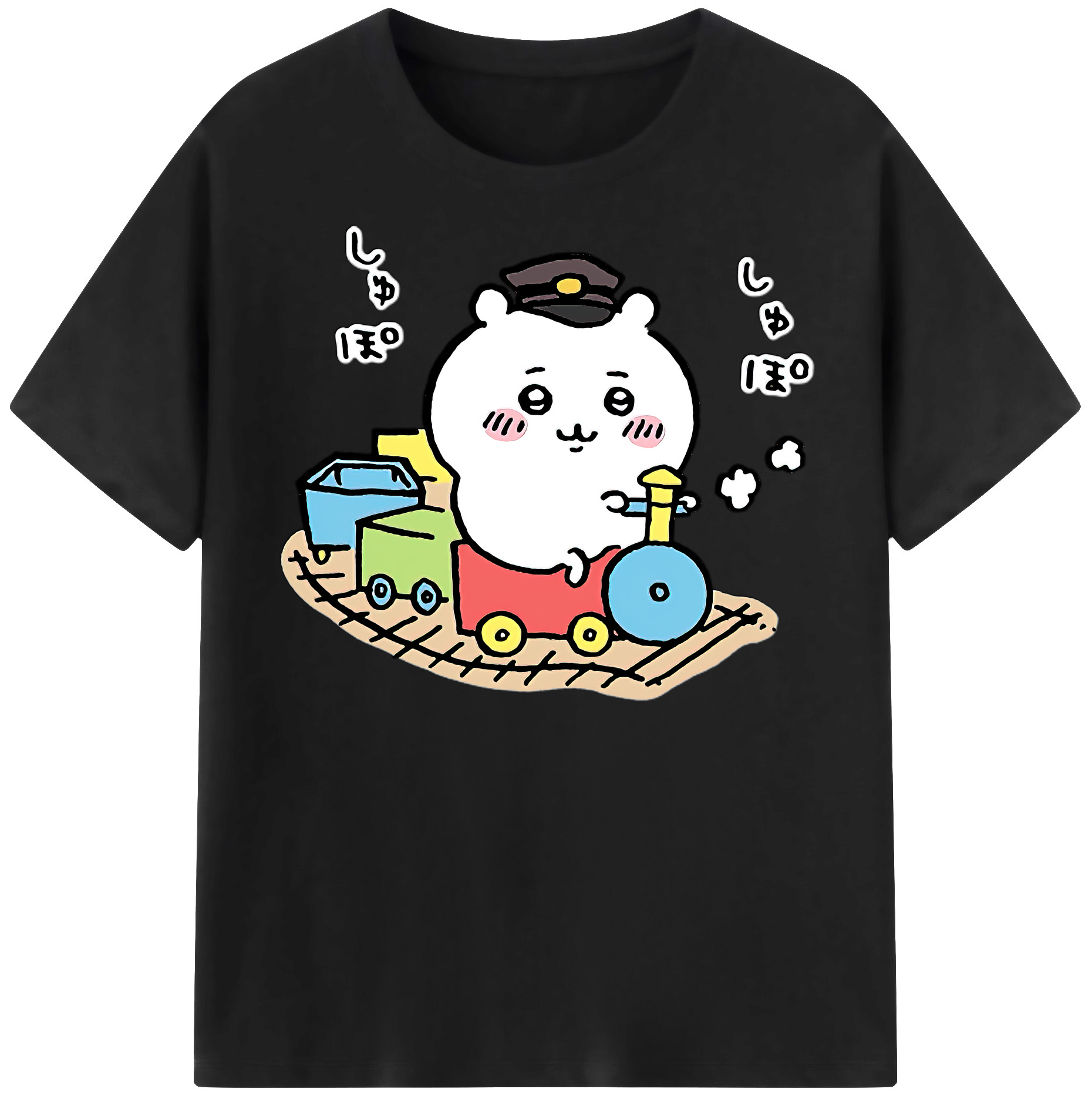 （画像用） ちいかわ ちいかわ Chii-kawa chiikawa レディースカジュアルプリントTシャツ（綿100％）