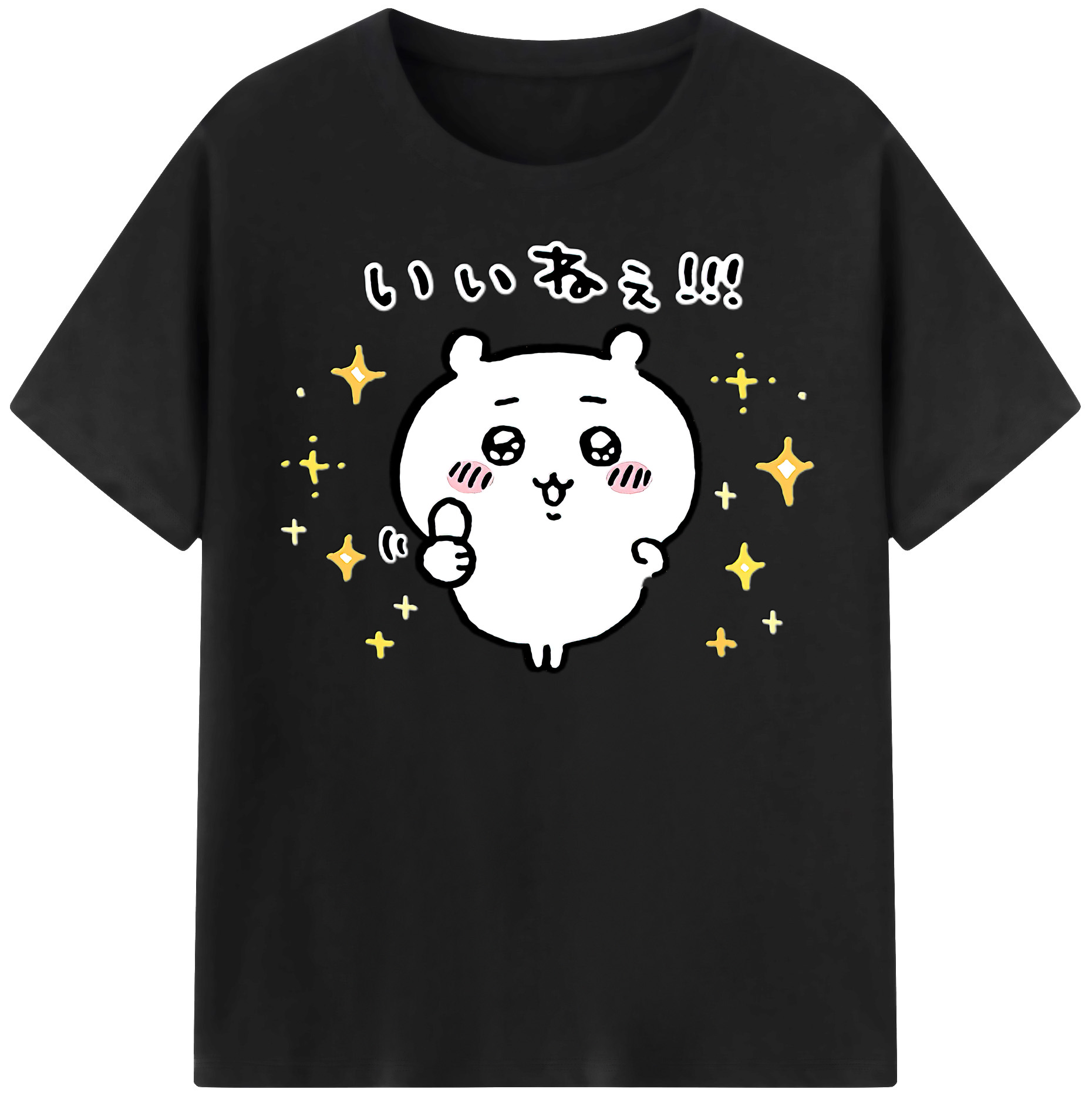 （画像用） ちいかわ ちいかわ Chii-kawa chiikawa レディースカジュアルプリントTシャツ（綿100％）