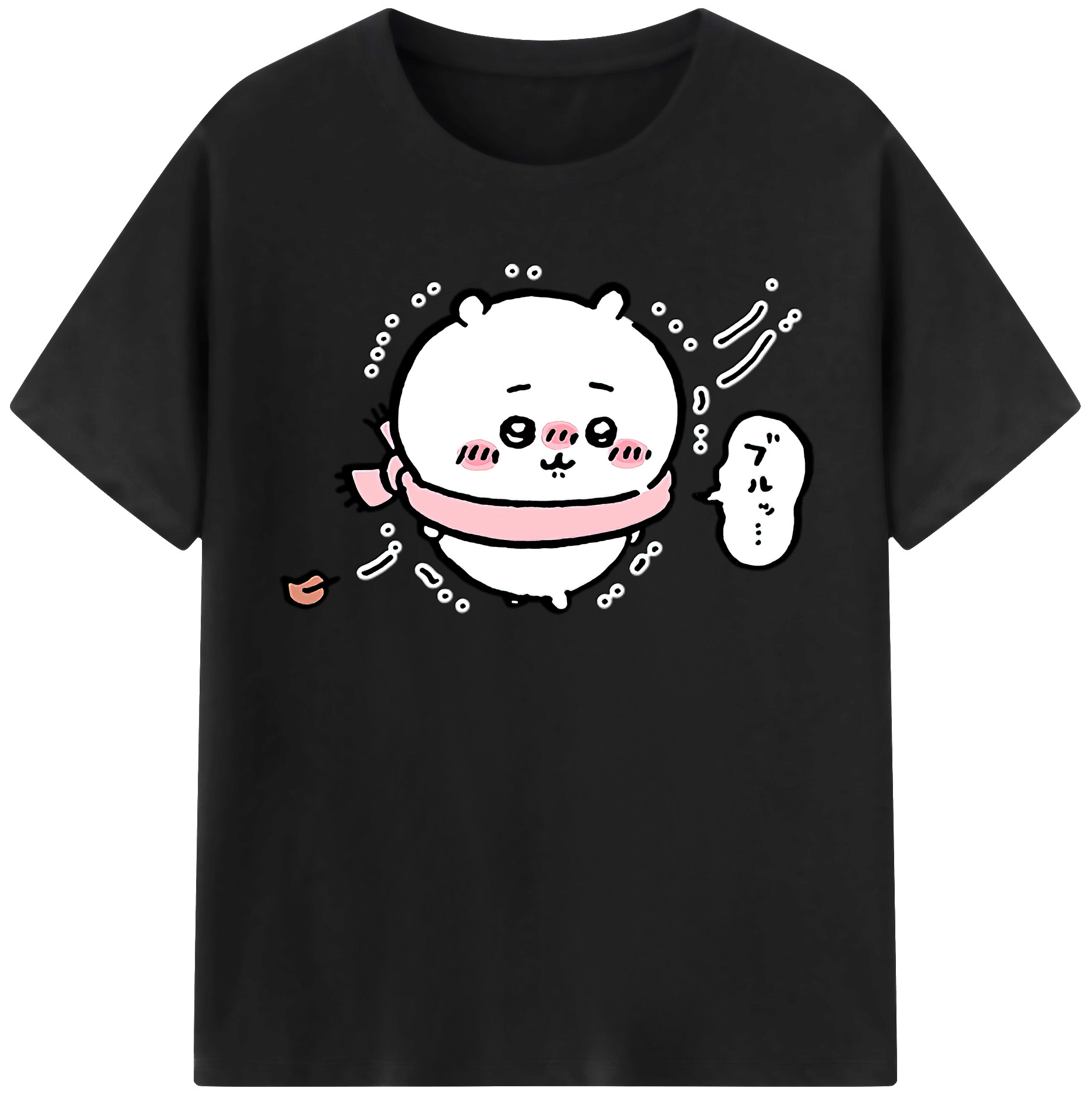 （画像用） ちいかわ ちいかわ Chii-kawa chiikawa レディースカジュアルプリントTシャツ（綿100％）