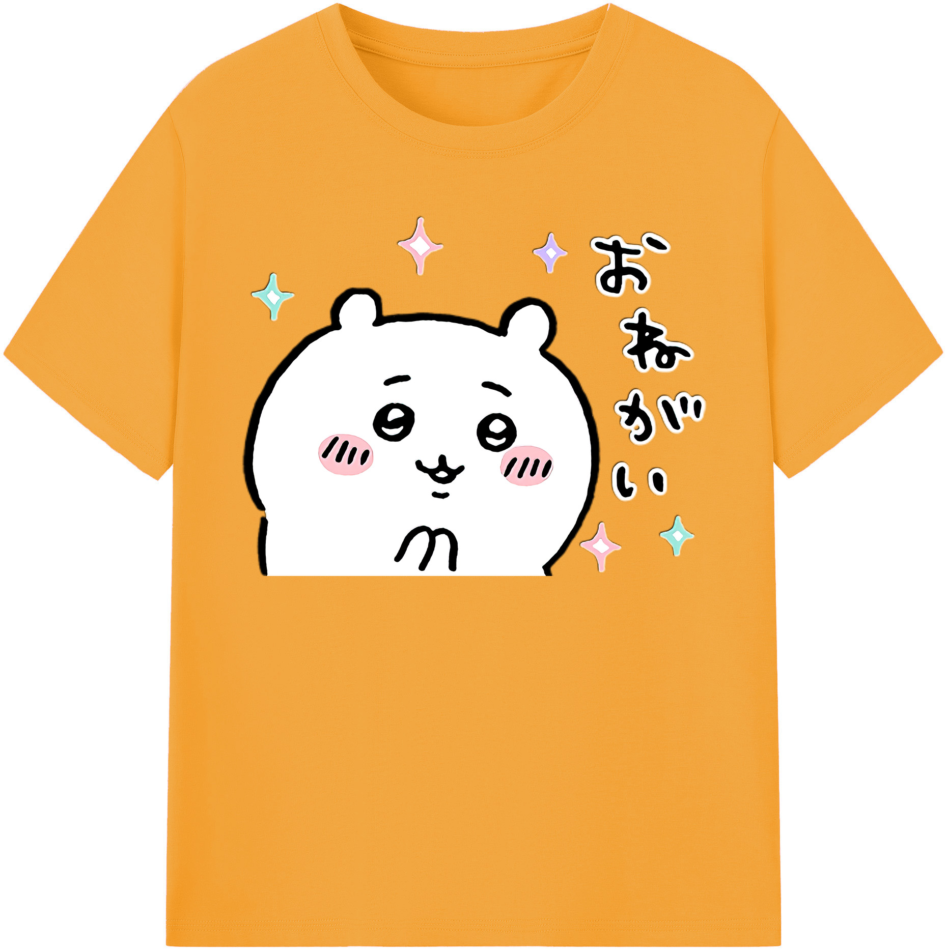 （画像用） ちいかわ ちいかわ Chii-kawa chiikawa レディースカジュアルプリントTシャツ（綿100％）