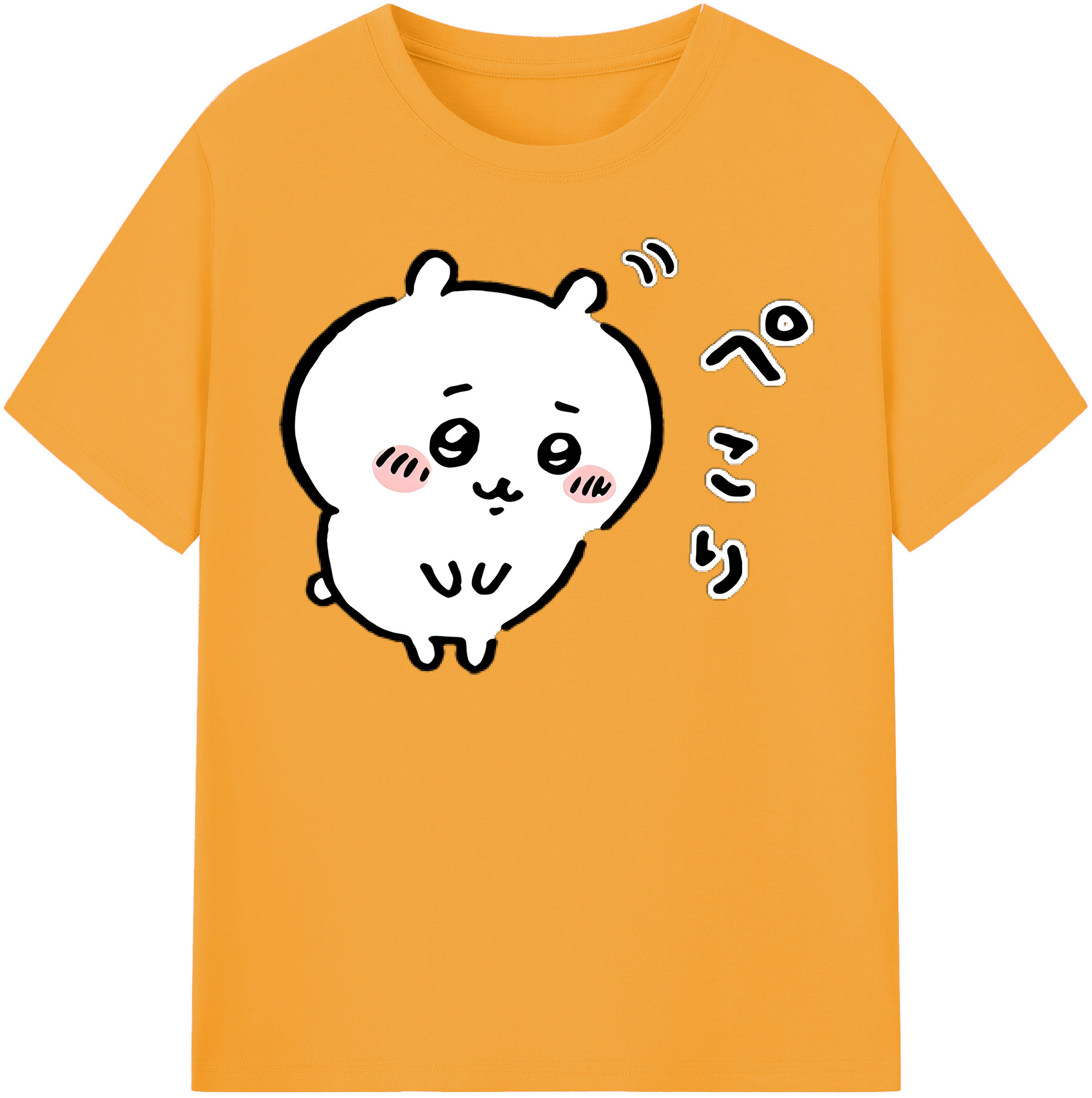 （画像用） ちいかわ ちいかわ Chii-kawa chiikawa レディースカジュアルプリントTシャツ（綿100％）