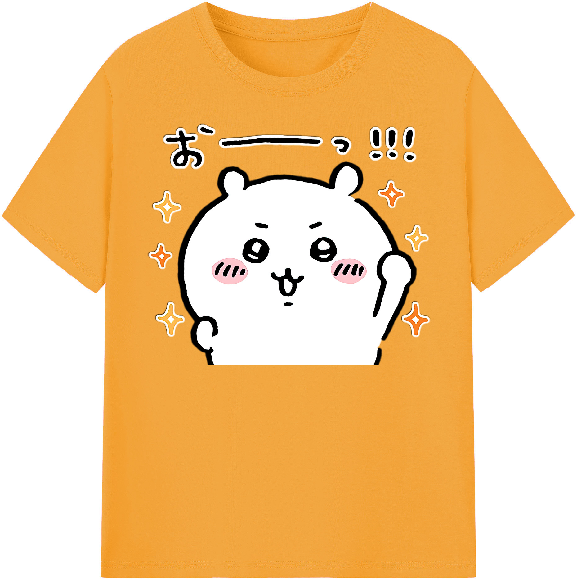 （画像用） ちいかわ ちいかわ Chii-kawa chiikawa レディースカジュアルプリントTシャツ（綿100％）
