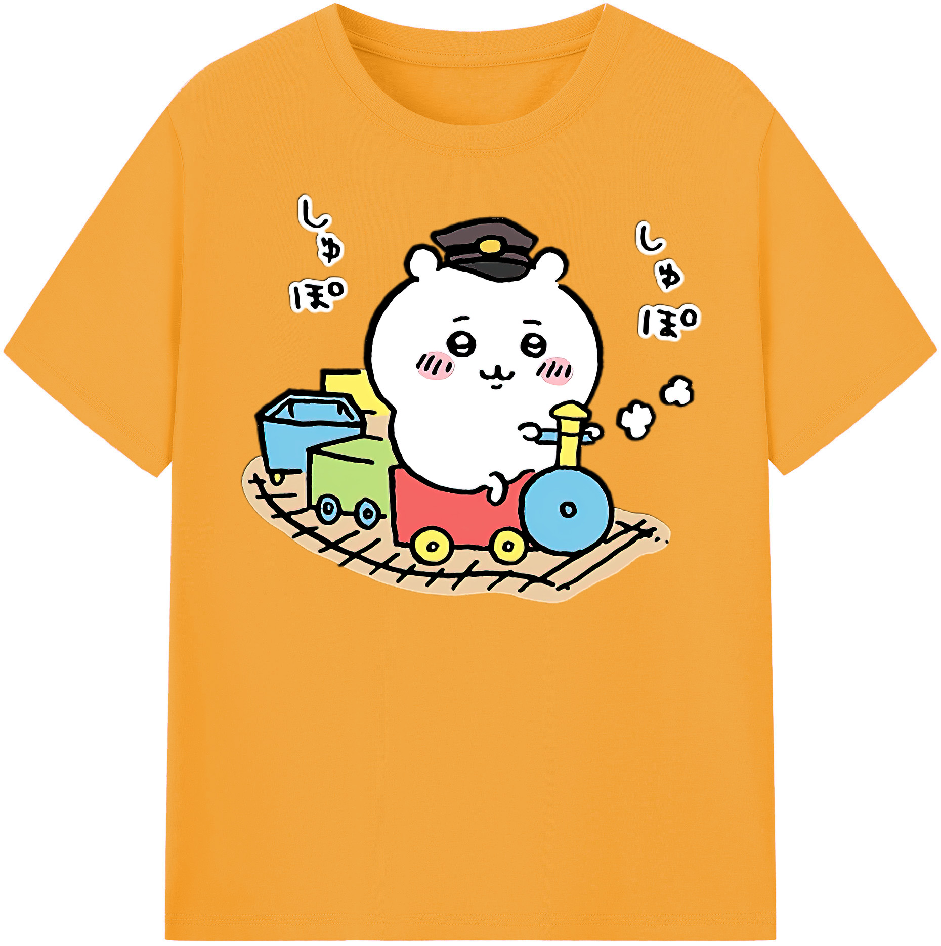 （画像用） ちいかわ ちいかわ Chii-kawa chiikawa レディースカジュアルプリントTシャツ（綿100％）