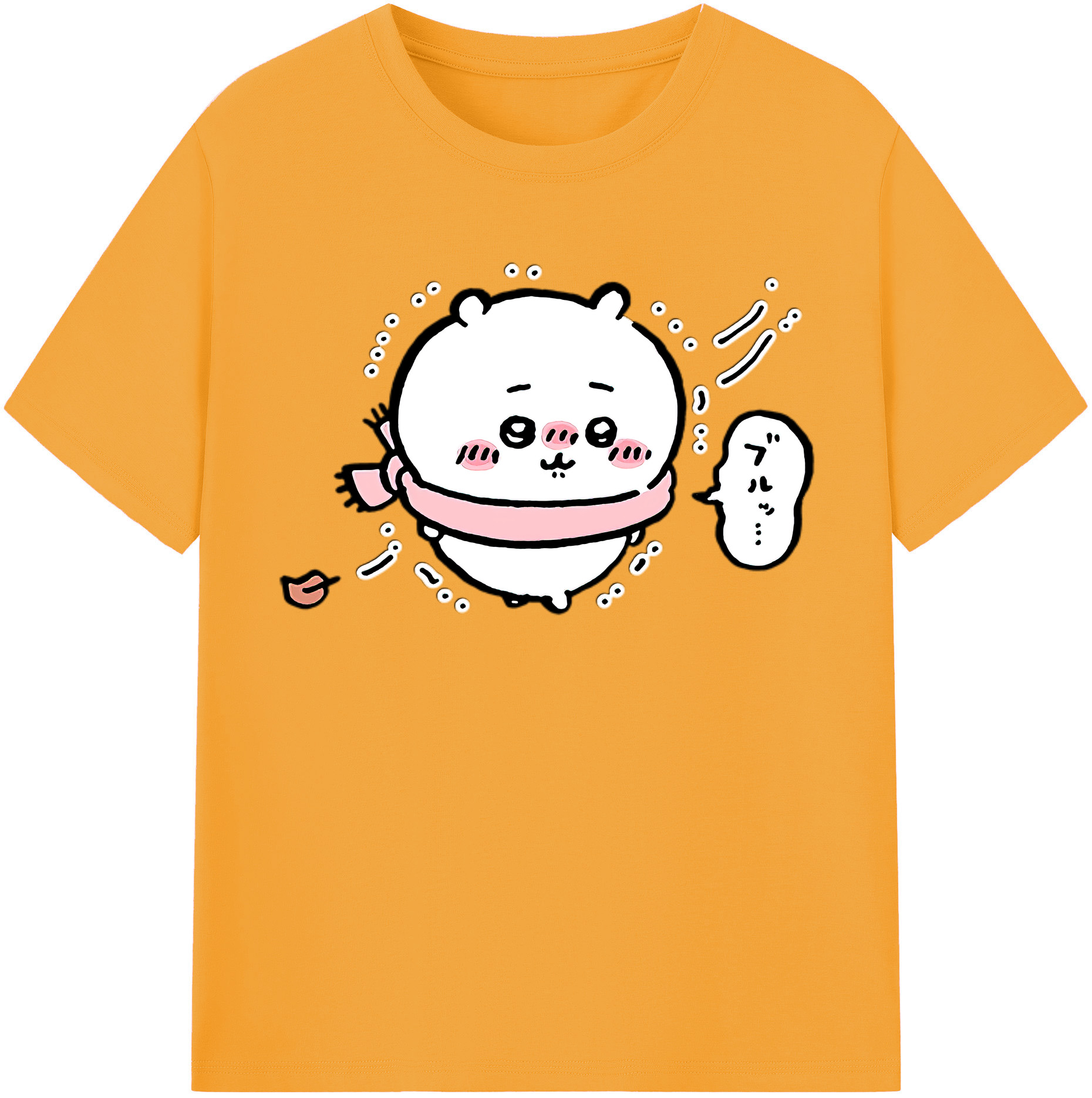 （画像用） ちいかわ ちいかわ Chii-kawa chiikawa レディースカジュアルプリントTシャツ（綿100％）