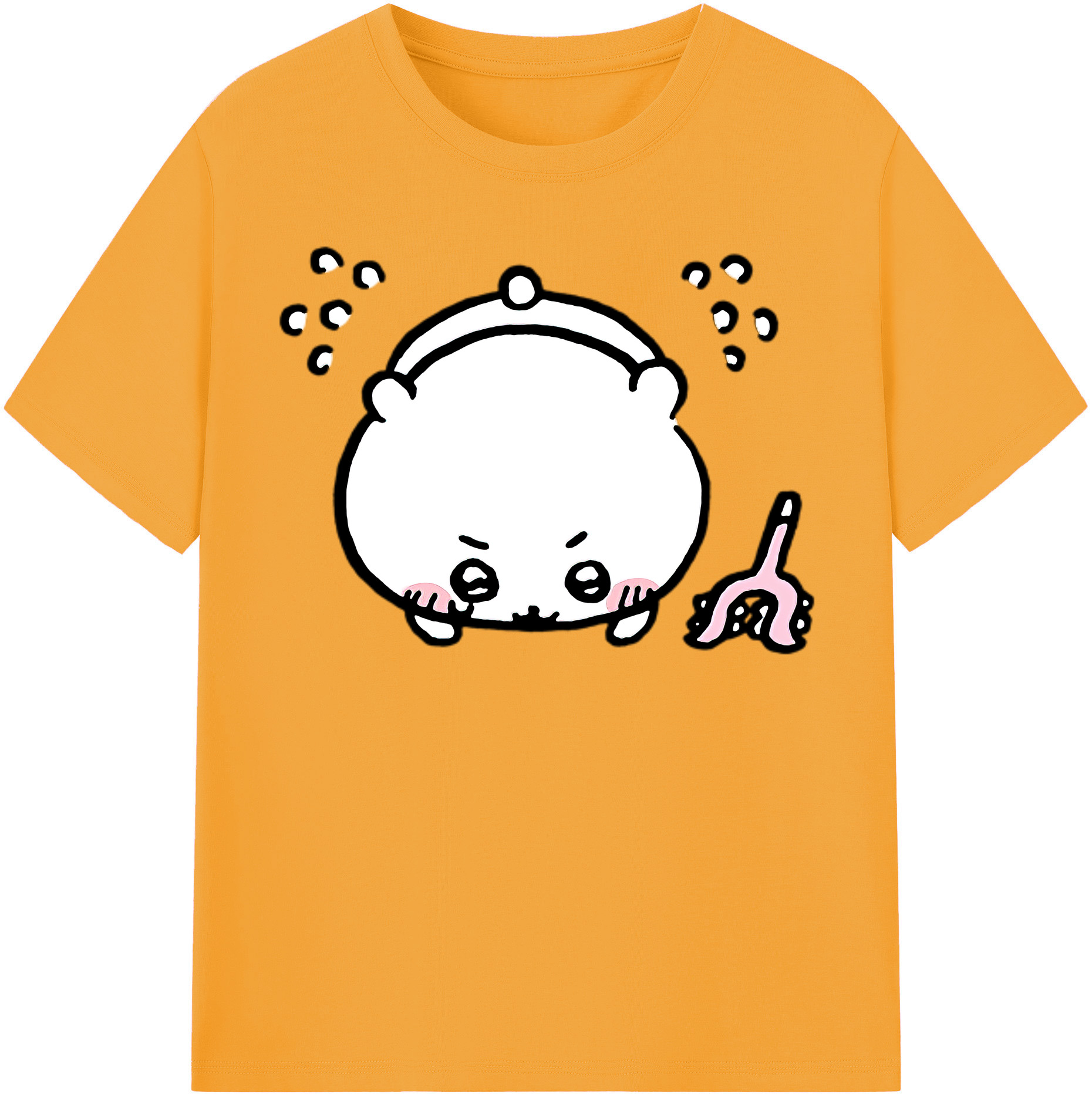 （画像用） ちいかわ ちいかわ Chii-kawa chiikawa レディースカジュアルプリントTシャツ（綿100％）
