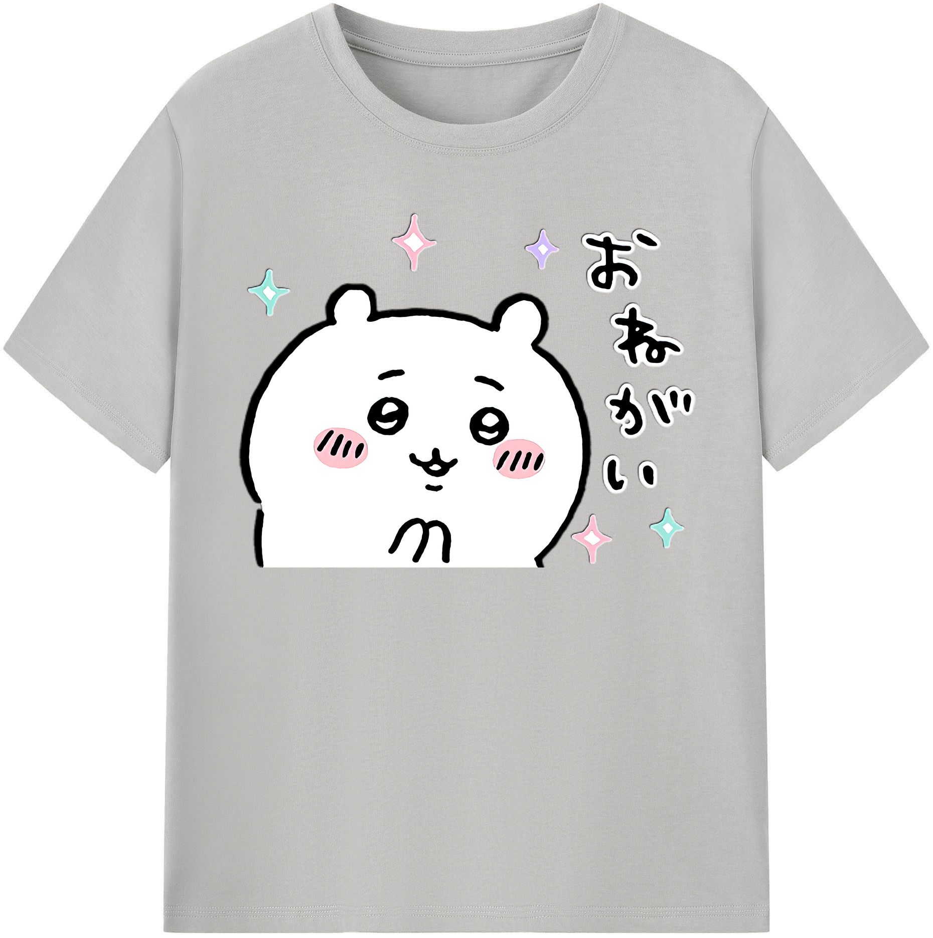 （画像用） ちいかわ ちいかわ Chii-kawa chiikawa レディースカジュアルプリントTシャツ（綿100％）
