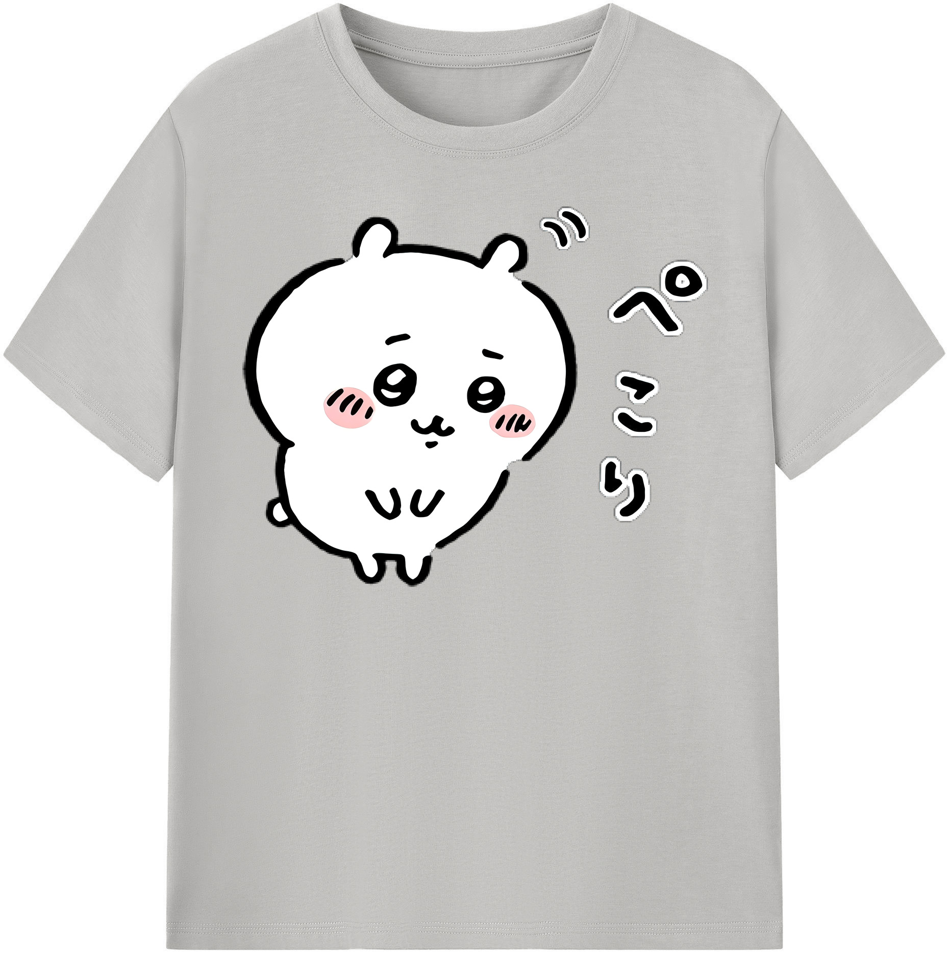 （画像用） ちいかわ ちいかわ Chii-kawa chiikawa レディースカジュアルプリントTシャツ（綿100％）
