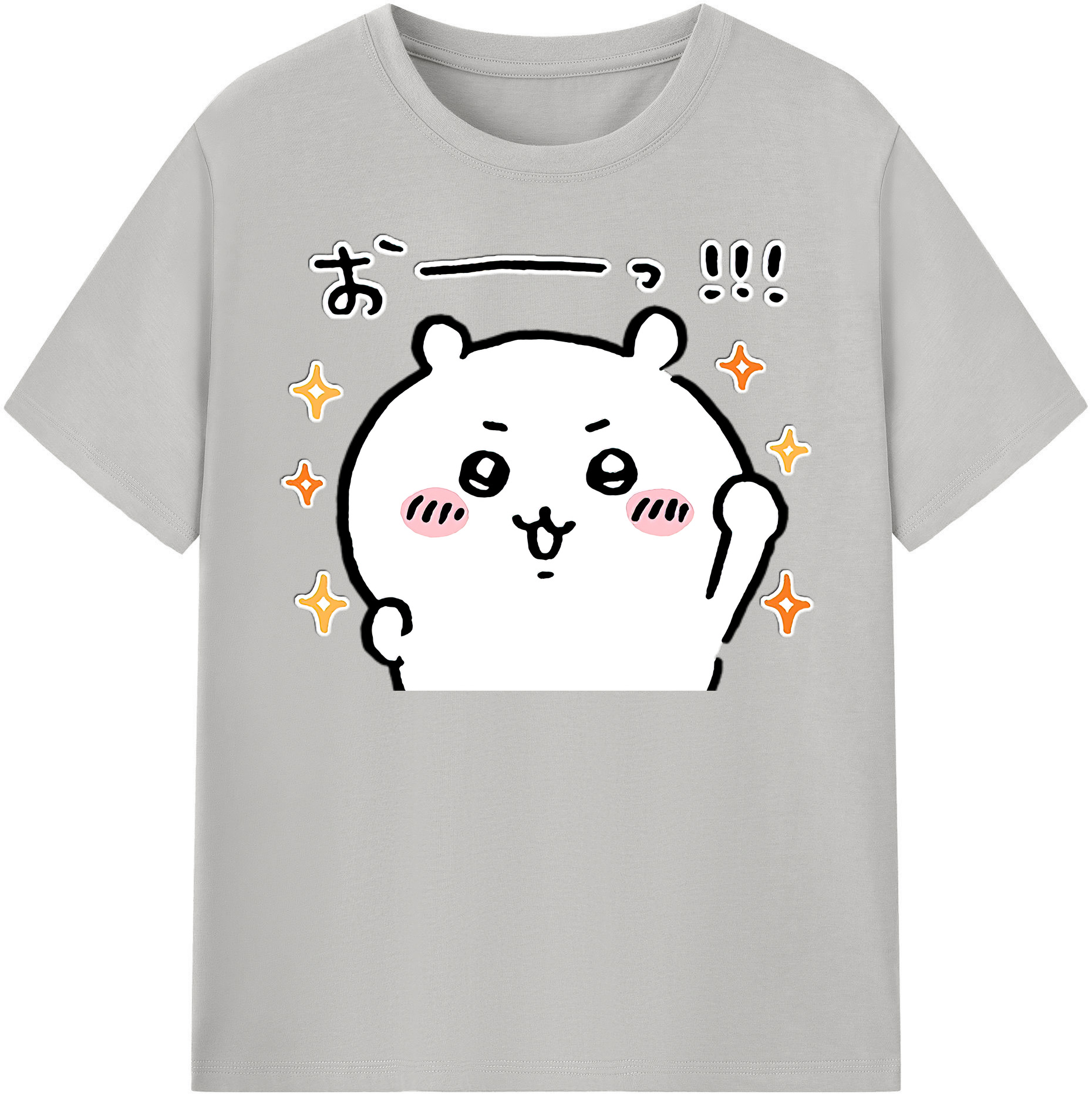 （画像用） ちいかわ ちいかわ Chii-kawa chiikawa レディースカジュアルプリントTシャツ（綿100％）