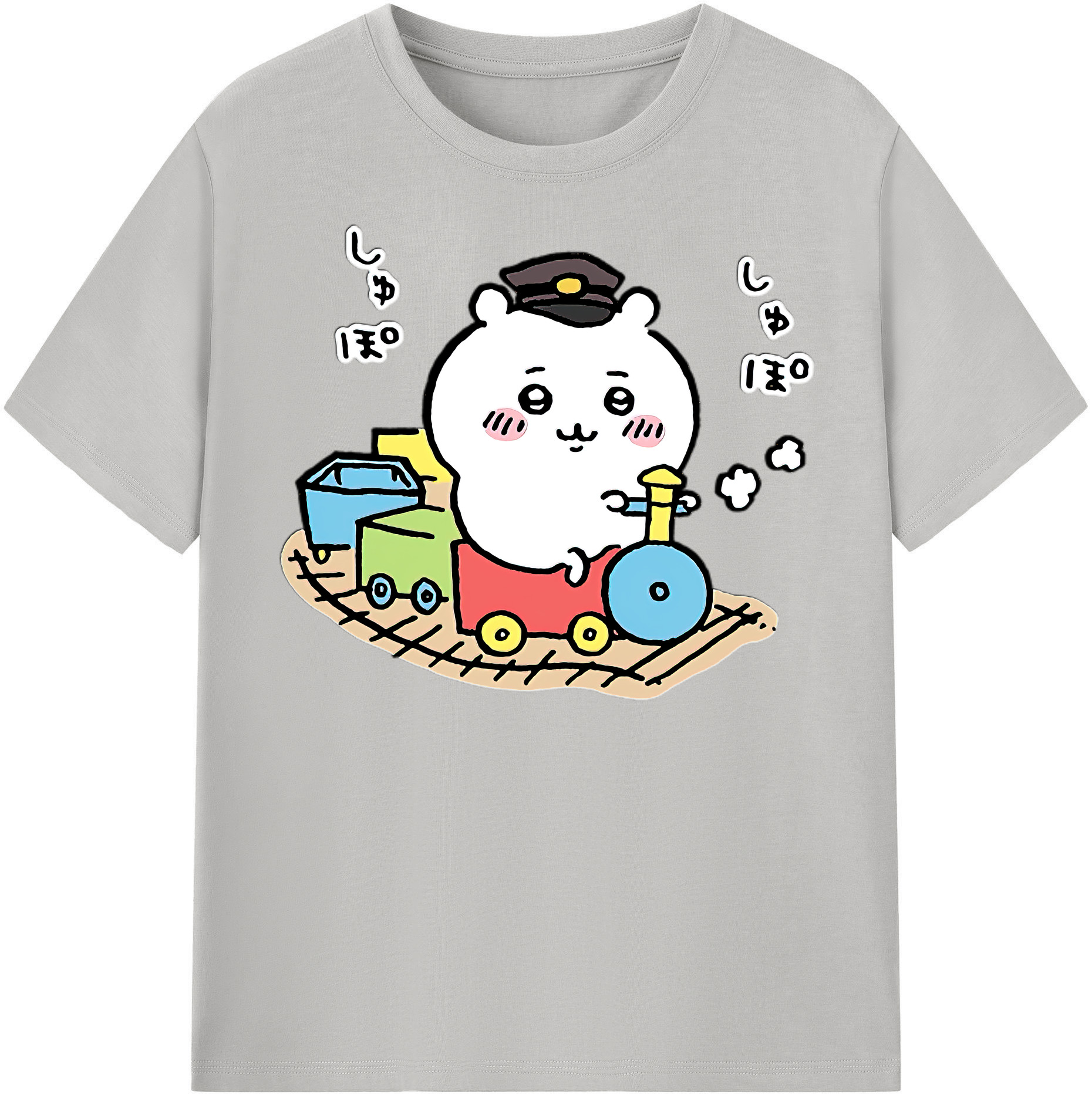 （画像用） ちいかわ ちいかわ Chii-kawa chiikawa レディースカジュアルプリントTシャツ（綿100％）