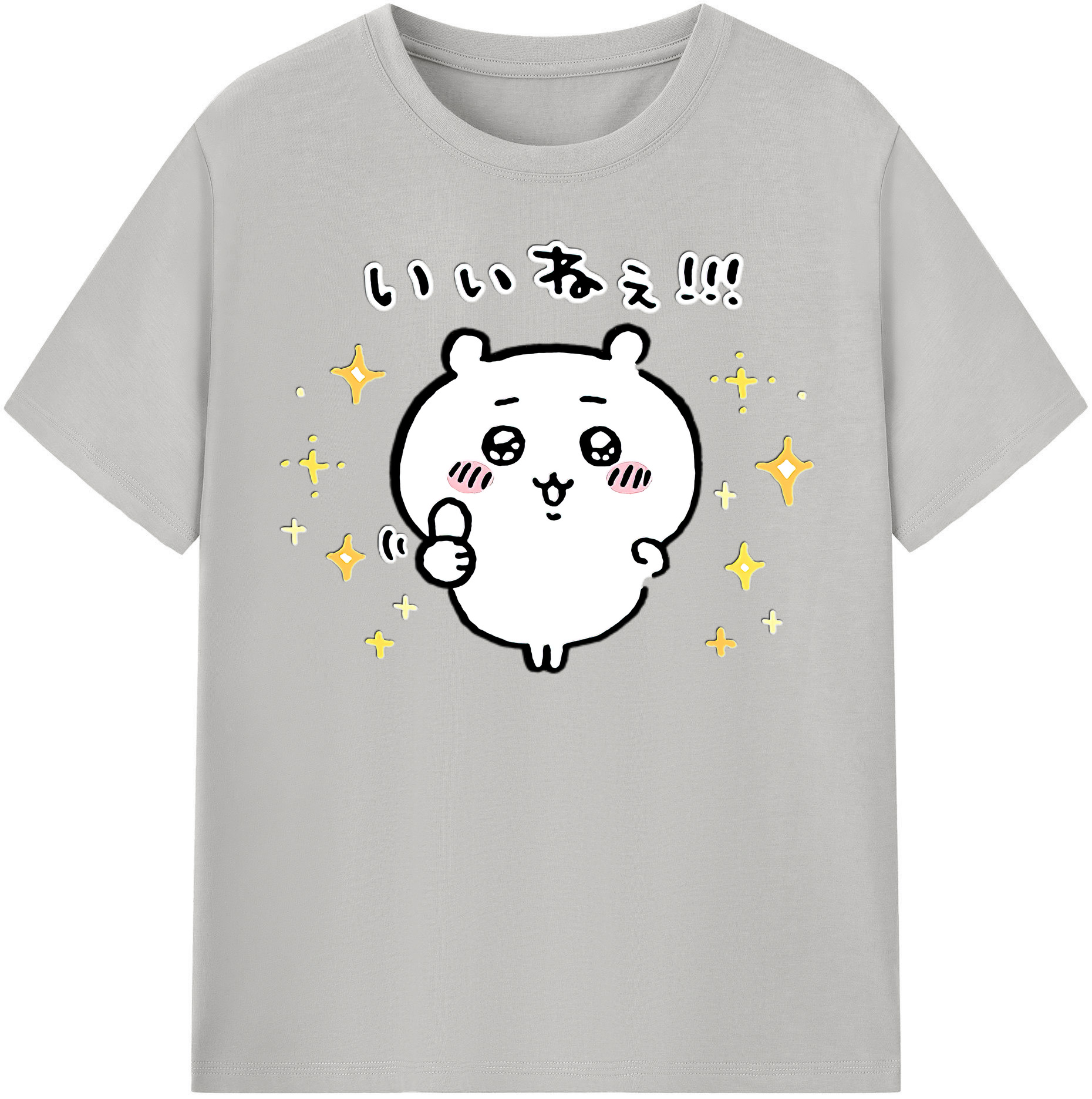 （画像用） ちいかわ ちいかわ Chii-kawa chiikawa レディースカジュアルプリントTシャツ（綿100％）