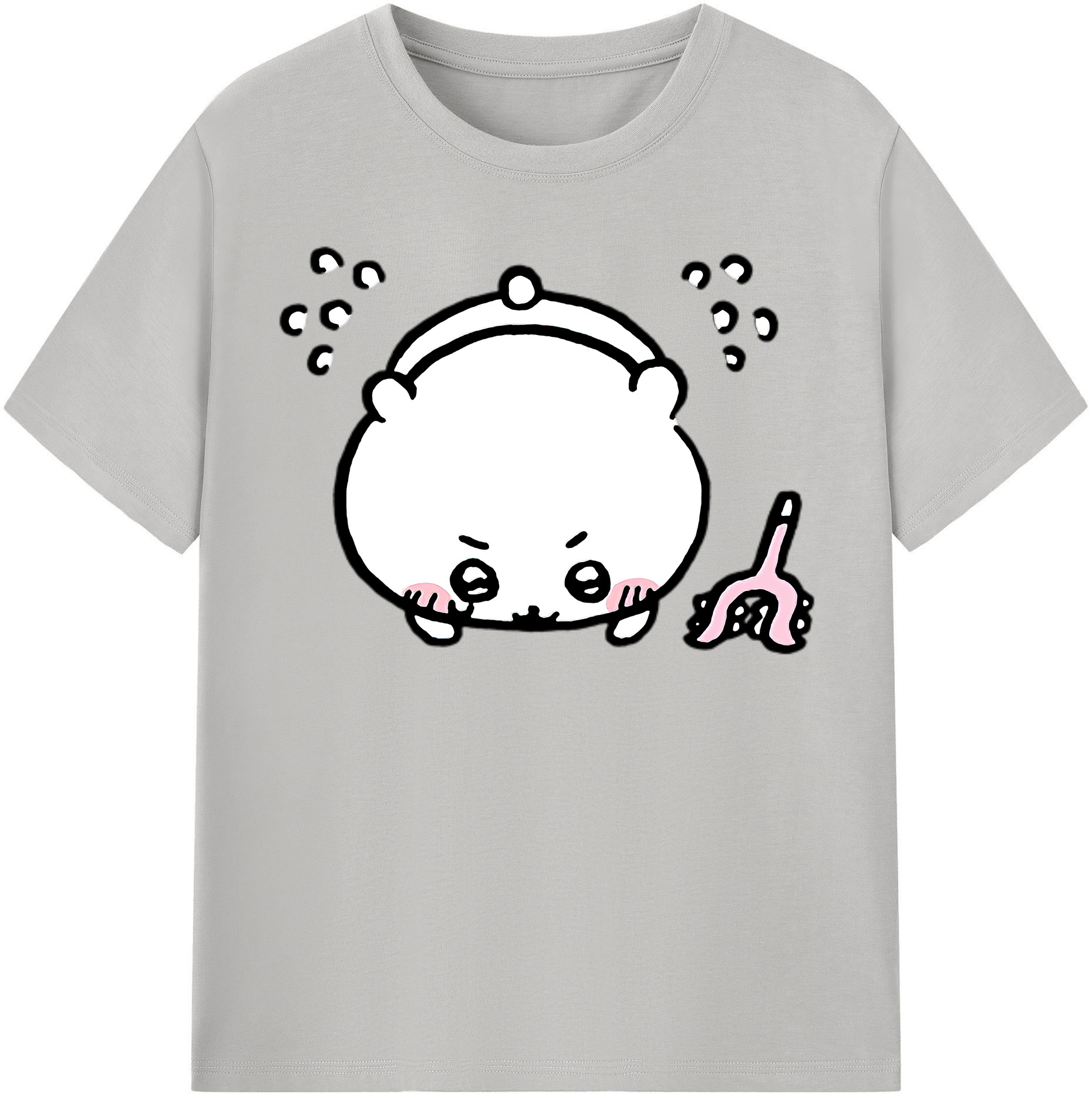 （画像用） ちいかわ ちいかわ Chii-kawa chiikawa レディースカジュアルプリントTシャツ（綿100％）