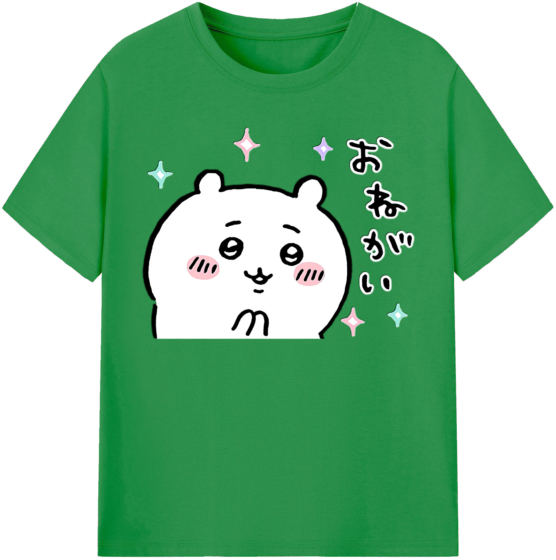 （画像用） ちいかわ ちいかわ Chii-kawa chiikawa レディースカジュアルプリントTシャツ（綿100％）