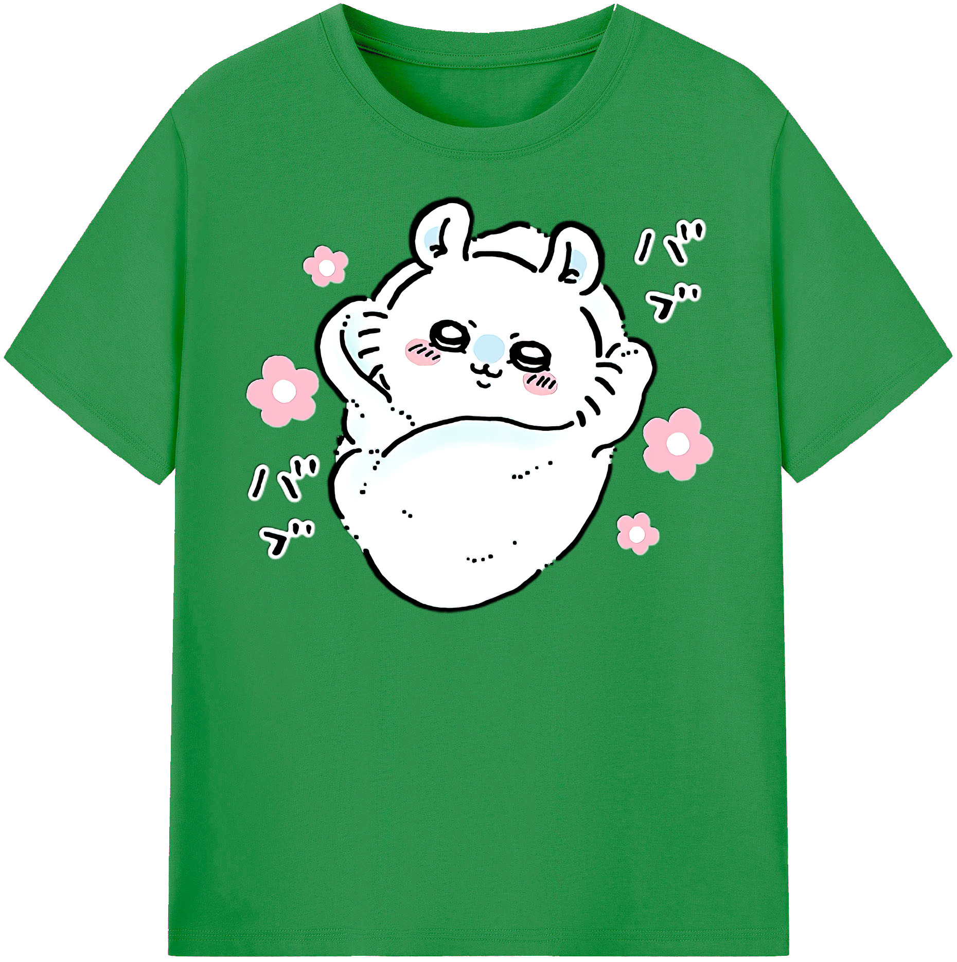 （画像用） ちいかわ モモンガ Chii-kawa Momonga レディースカジュアルプリントTシャツ（綿100％）
