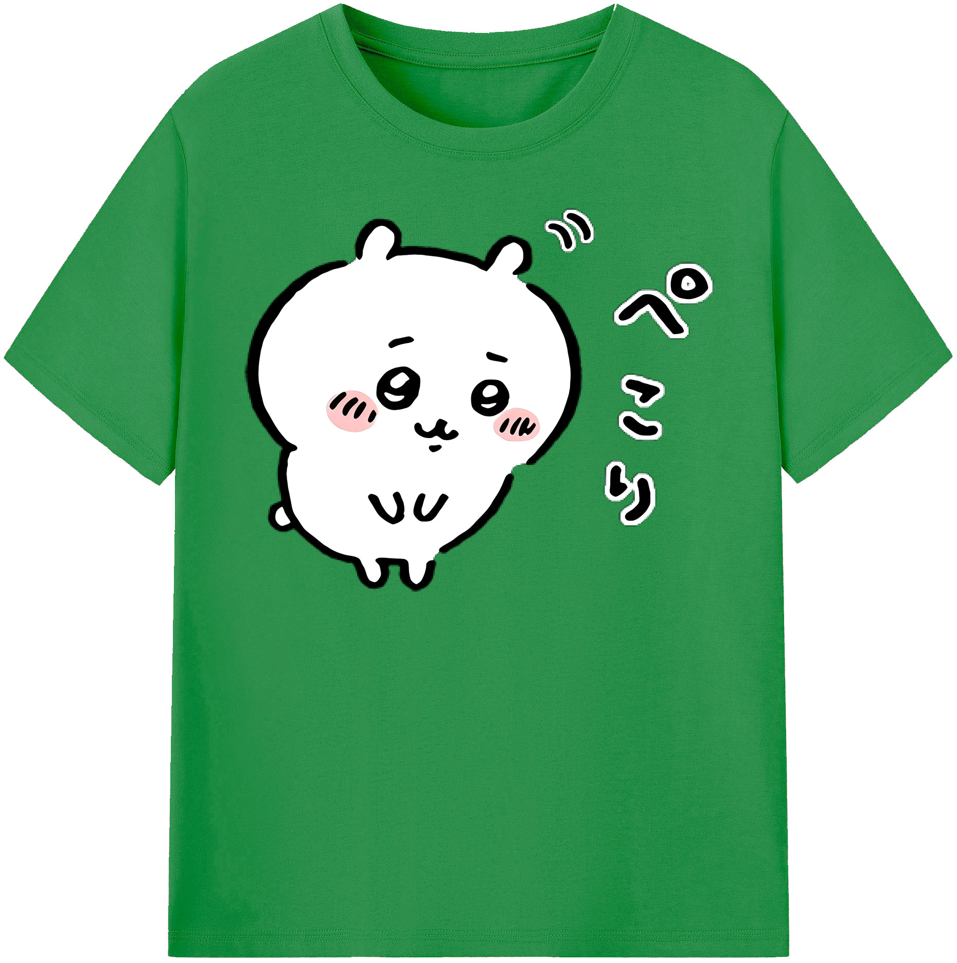 （画像用） ちいかわ ちいかわ Chii-kawa chiikawa レディースカジュアルプリントTシャツ（綿100％）