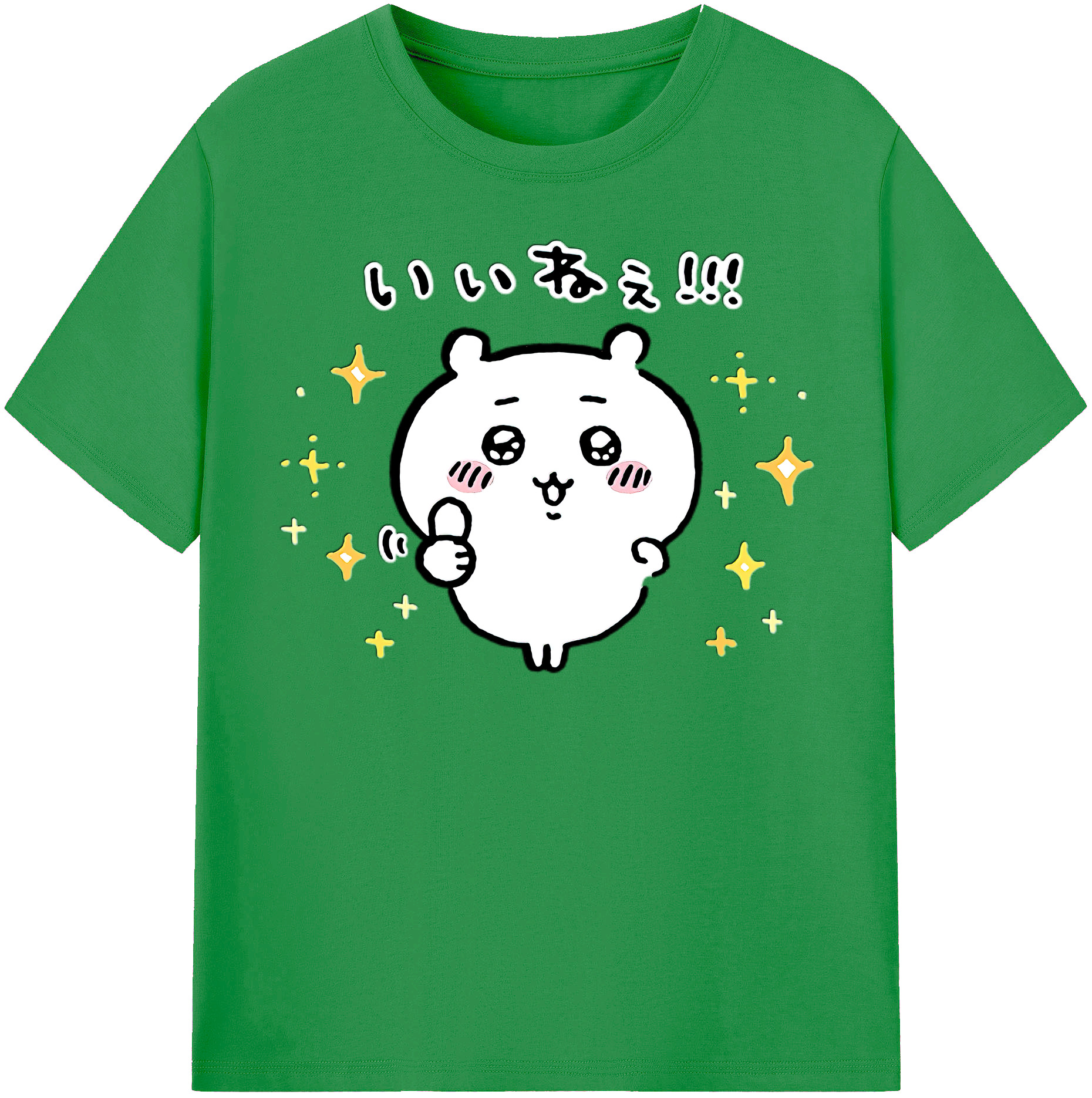 （画像用） ちいかわ ちいかわ Chii-kawa chiikawa レディースカジュアルプリントTシャツ（綿100％）