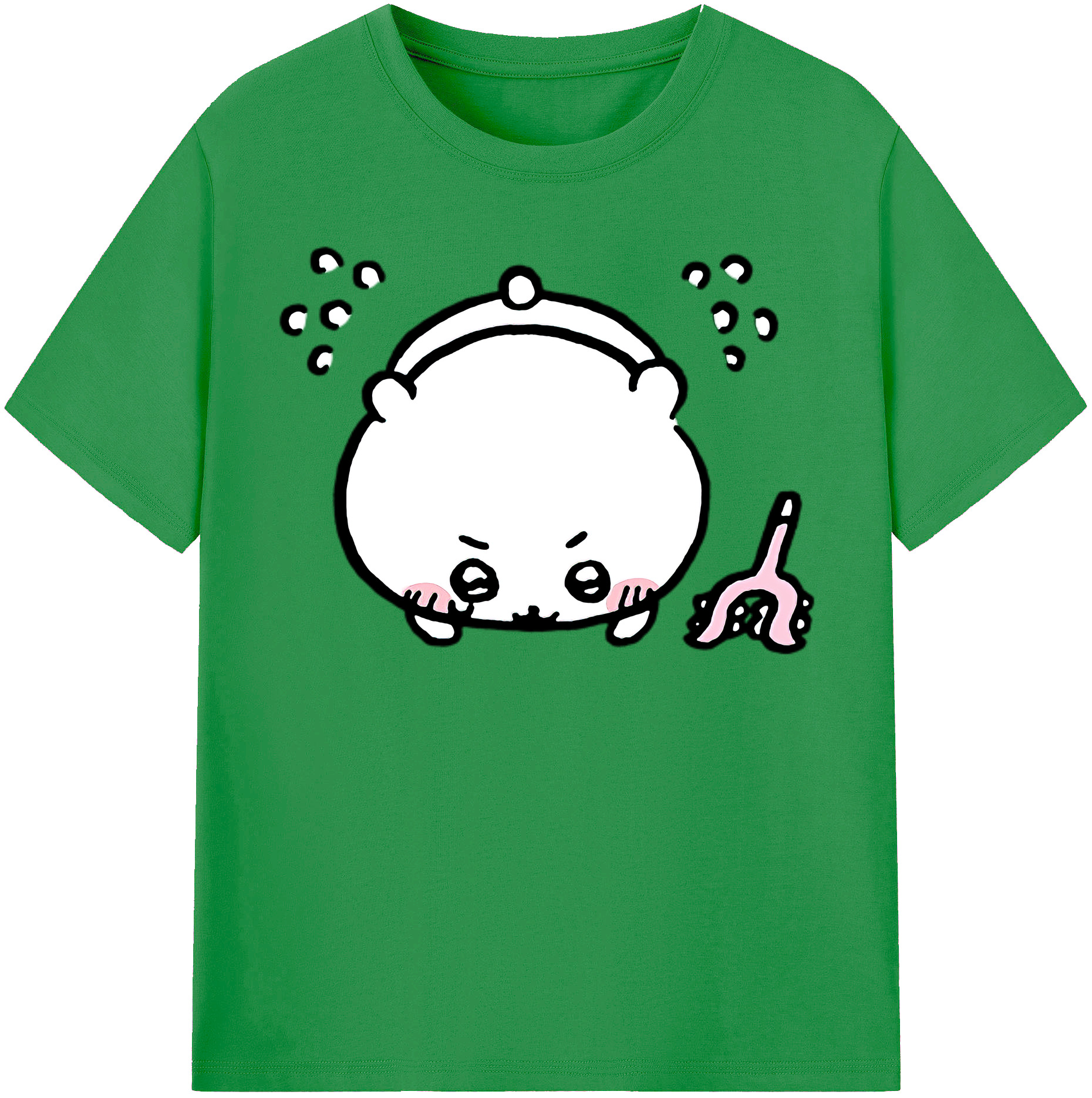 （画像用） ちいかわ ちいかわ Chii-kawa chiikawa レディースカジュアルプリントTシャツ（綿100％）