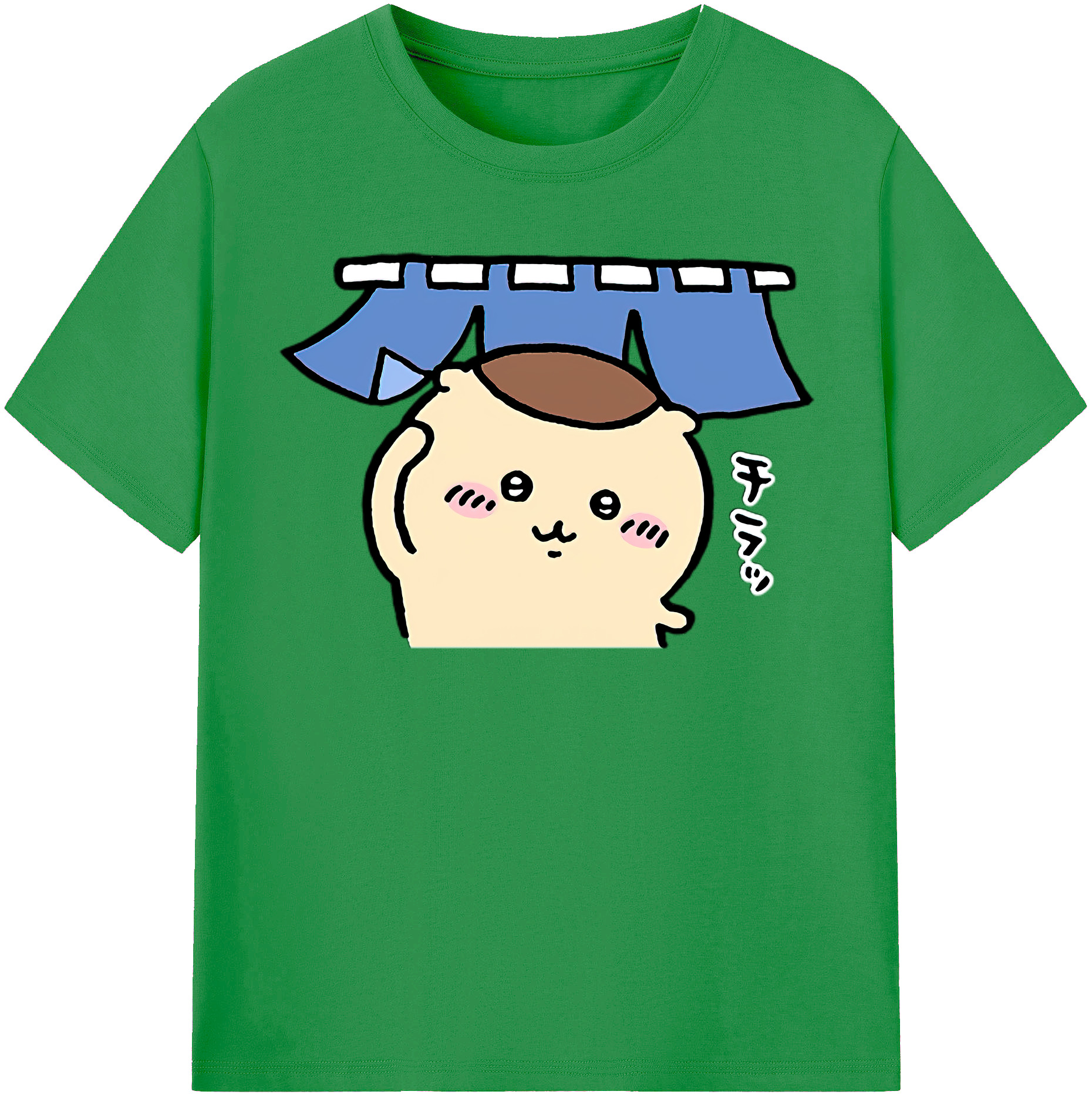 （画像用） ちいかわ くりまんじゅう Chii-kawa kuri manjū レディースカジュアルプリントTシャツ（綿100％）