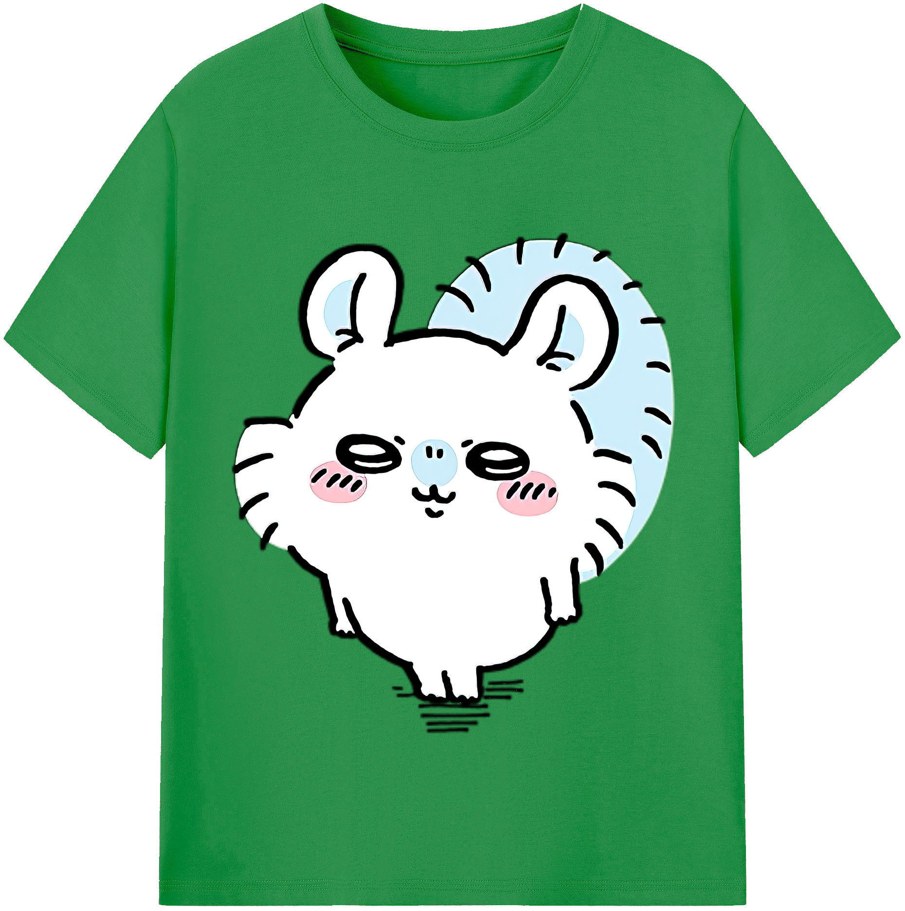（画像用） ちいかわ モモンガ Chii-kawa Momonga レディースカジュアルプリントTシャツ（綿100％）