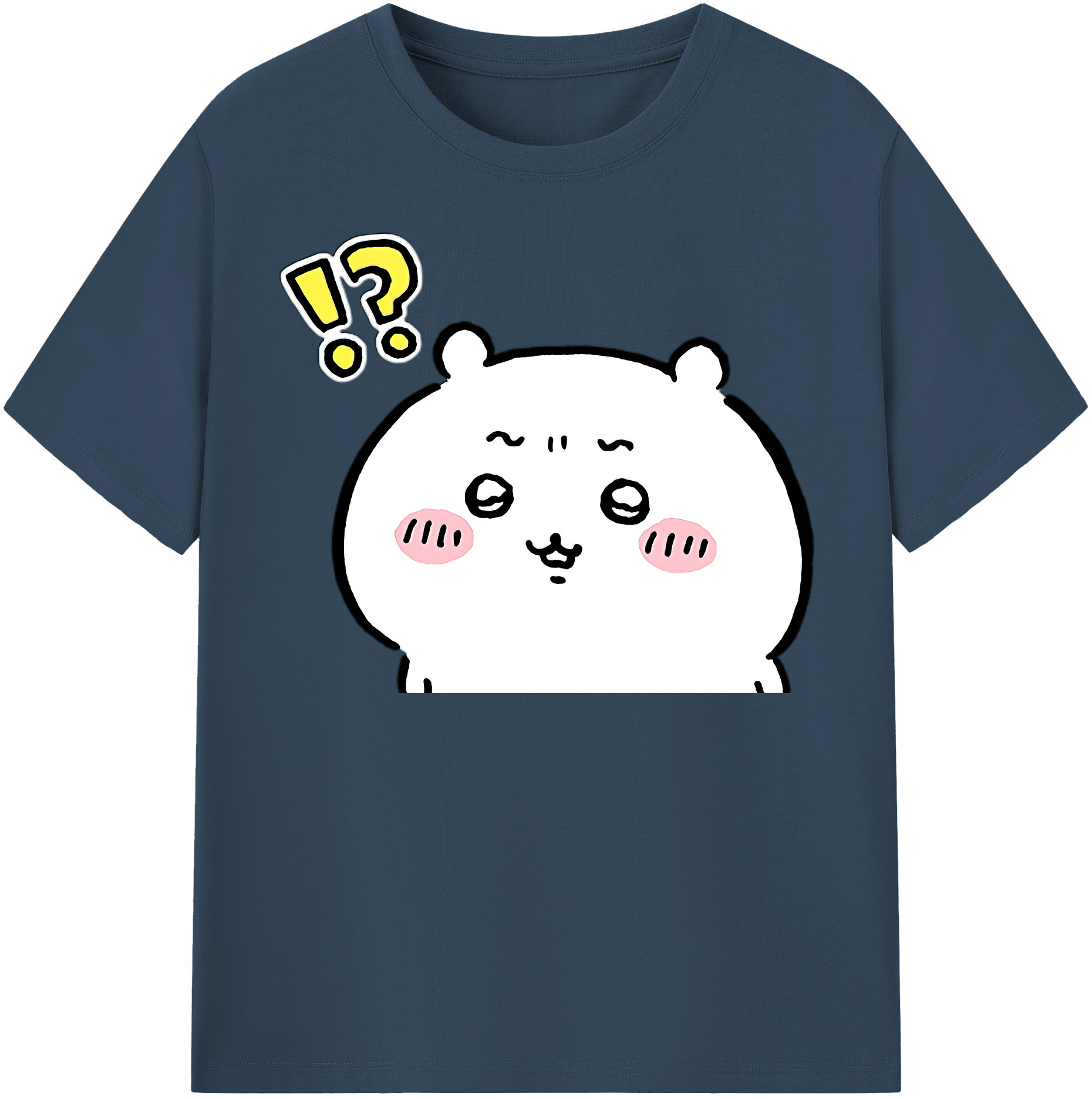 （画像用） ちいかわ ちいかわ Chii-kawa chiikawa レディースカジュアルプリントTシャツ（綿100％）