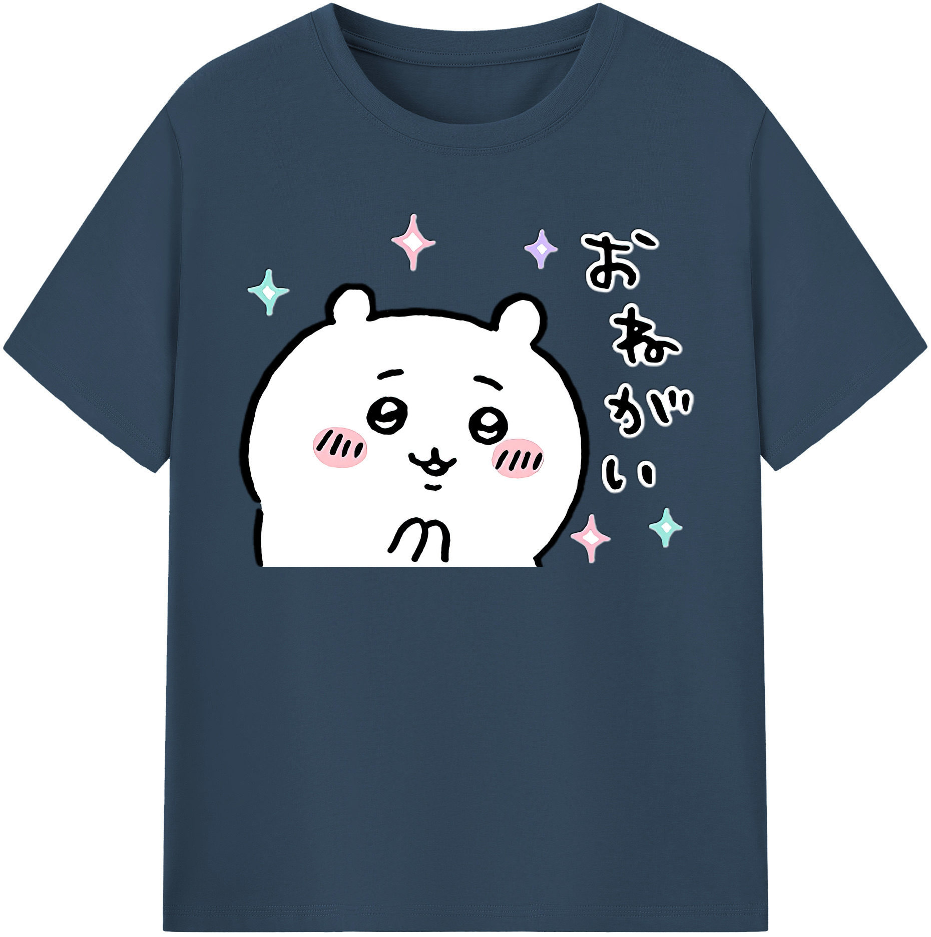 （画像用） ちいかわ ちいかわ Chii-kawa chiikawa レディースカジュアルプリントTシャツ（綿100％）
