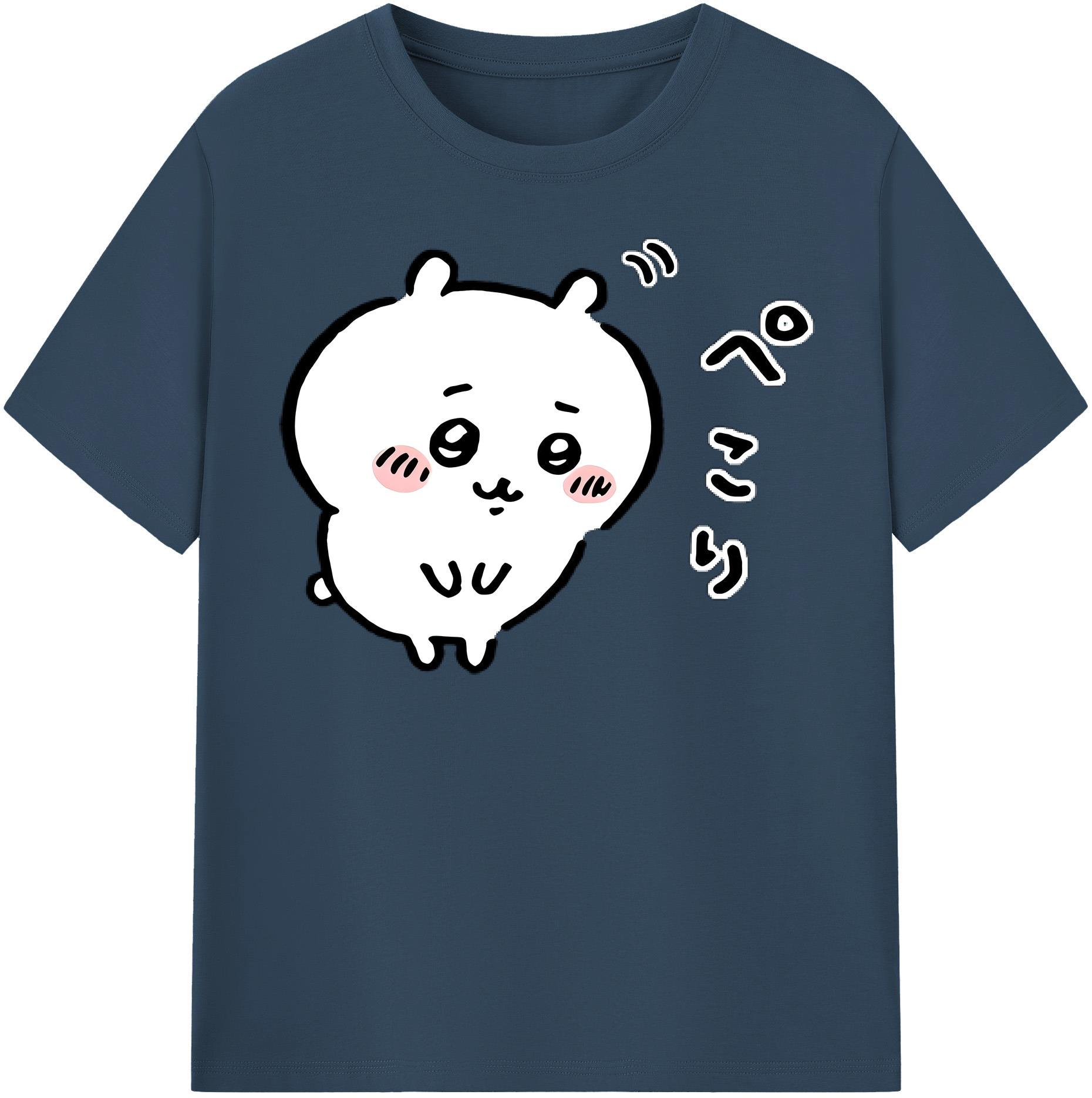 （画像用） ちいかわ ちいかわ Chii-kawa chiikawa レディースカジュアルプリントTシャツ（綿100％）
