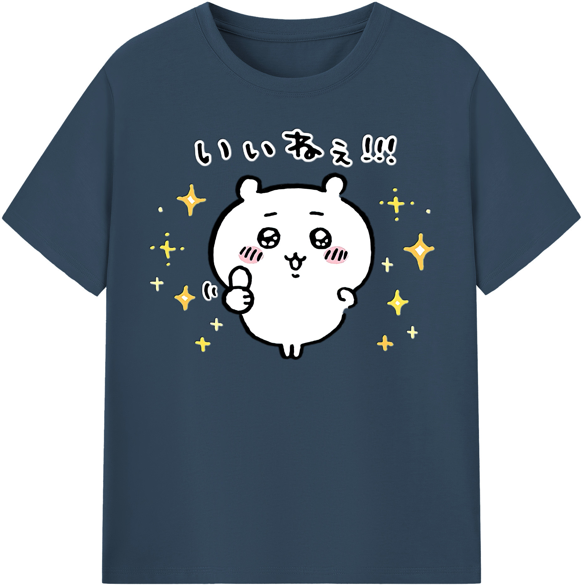 （画像用） ちいかわ ちいかわ Chii-kawa chiikawa レディースカジュアルプリントTシャツ（綿100％）