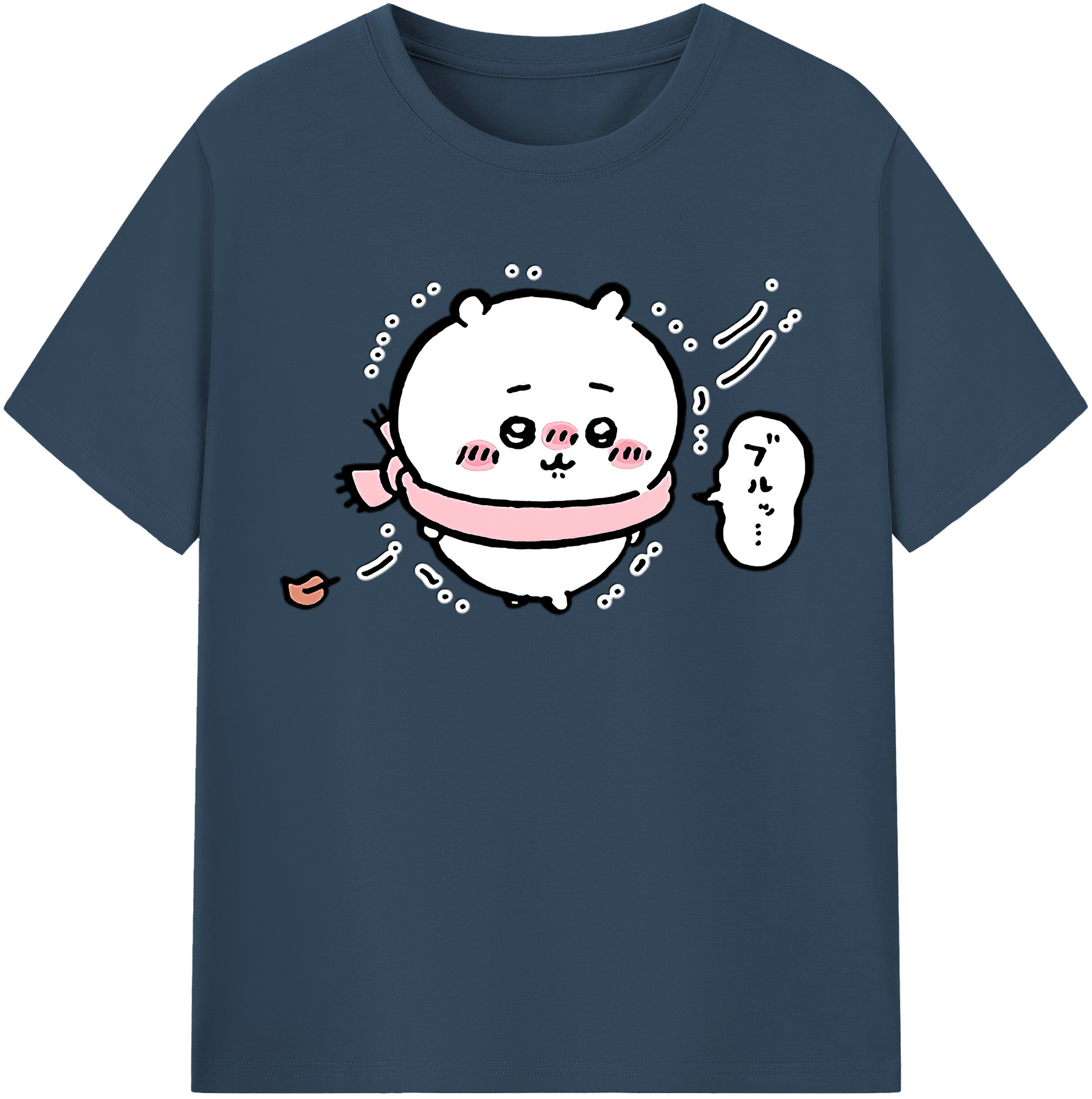 （画像用） ちいかわ ちいかわ Chii-kawa chiikawa レディースカジュアルプリントTシャツ（綿100％）
