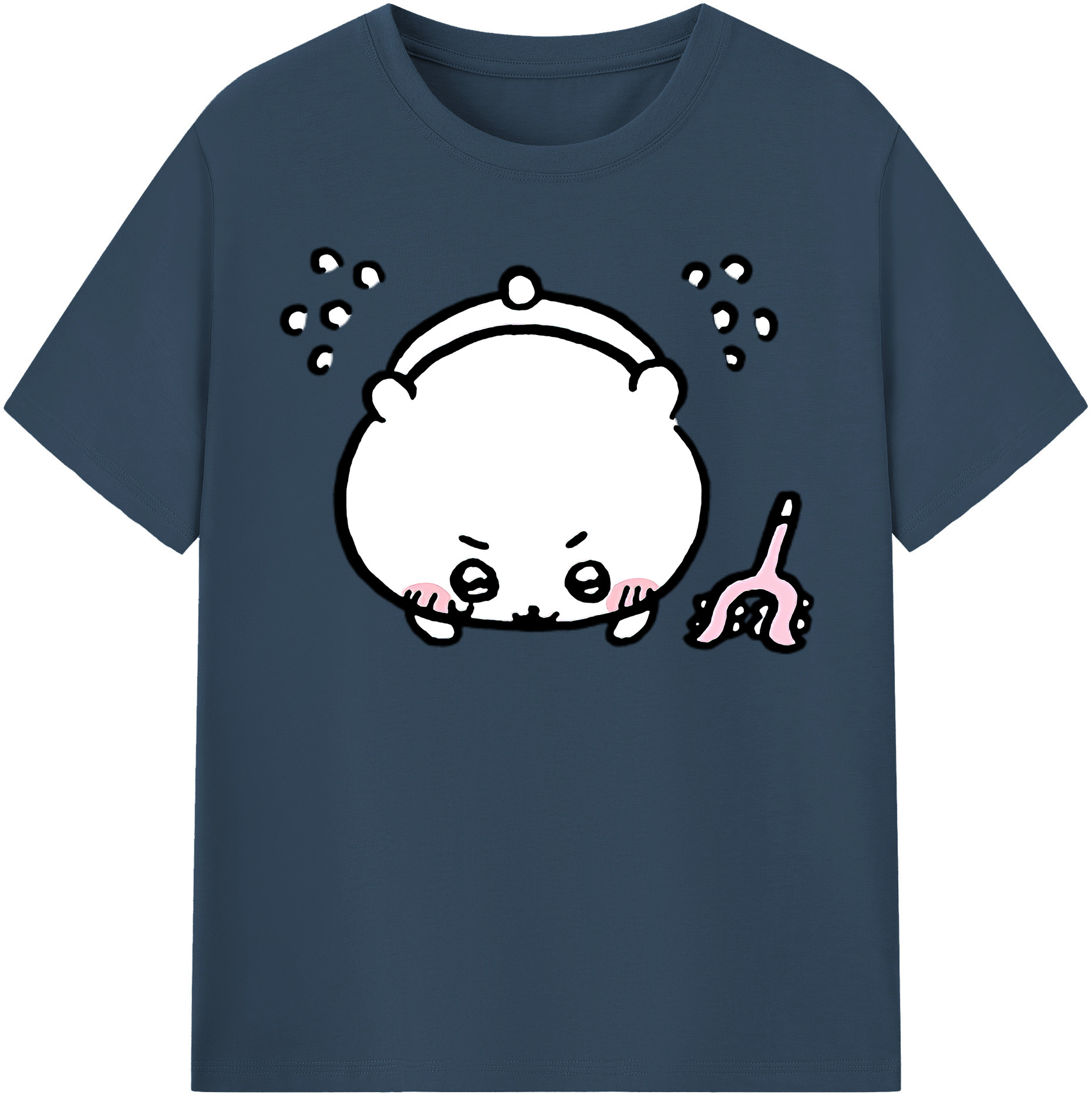 （画像用） ちいかわ ちいかわ Chii-kawa chiikawa レディースカジュアルプリントTシャツ（綿100％）